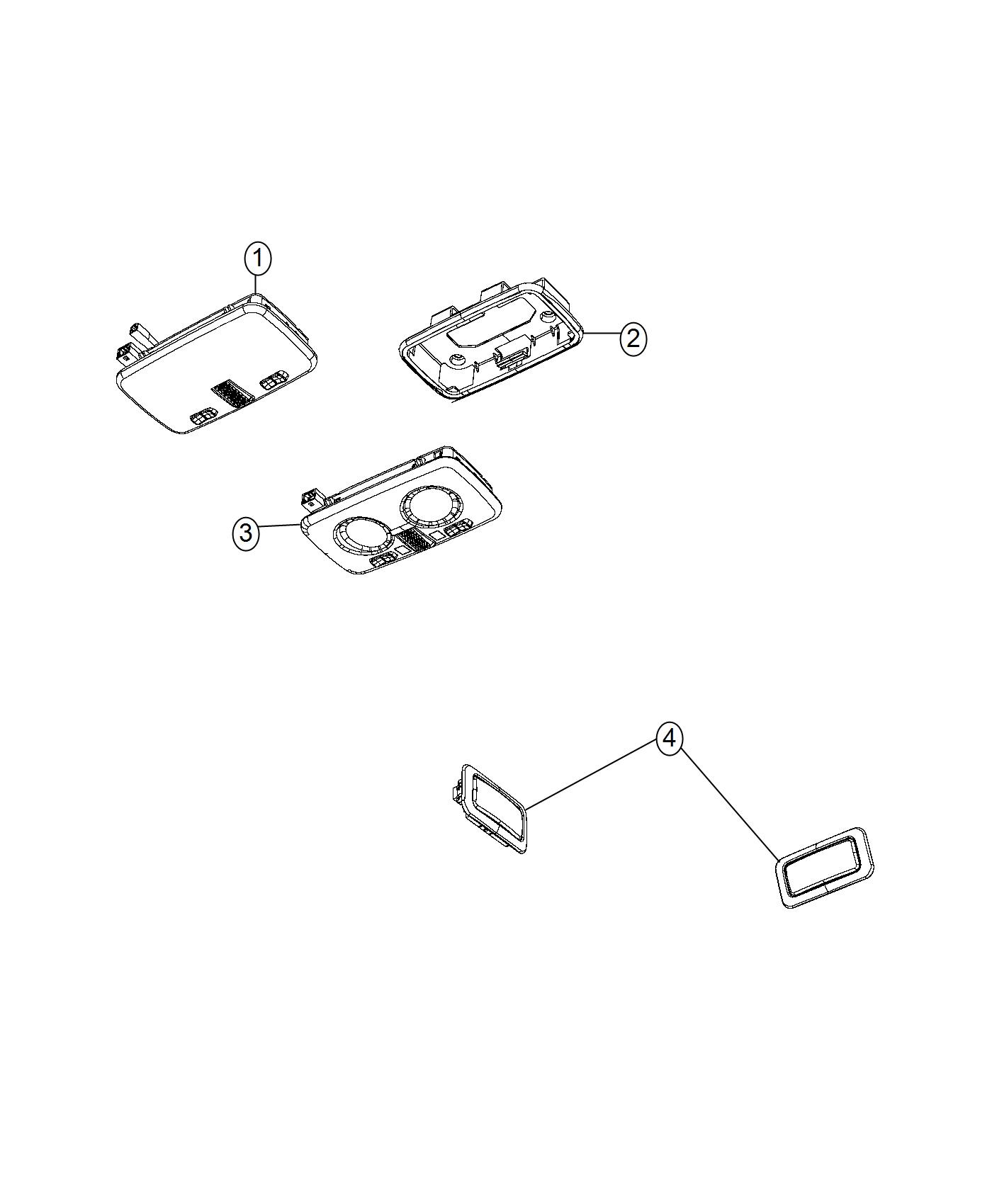 Diagram Lamps, Interior. for your Chrysler 300  M