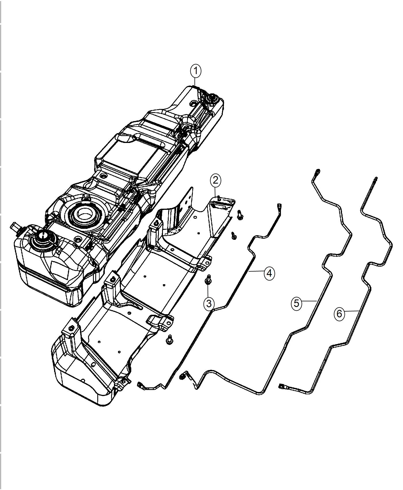 Diagram Fuel Tank. for your 2022 Jeep Renegade   