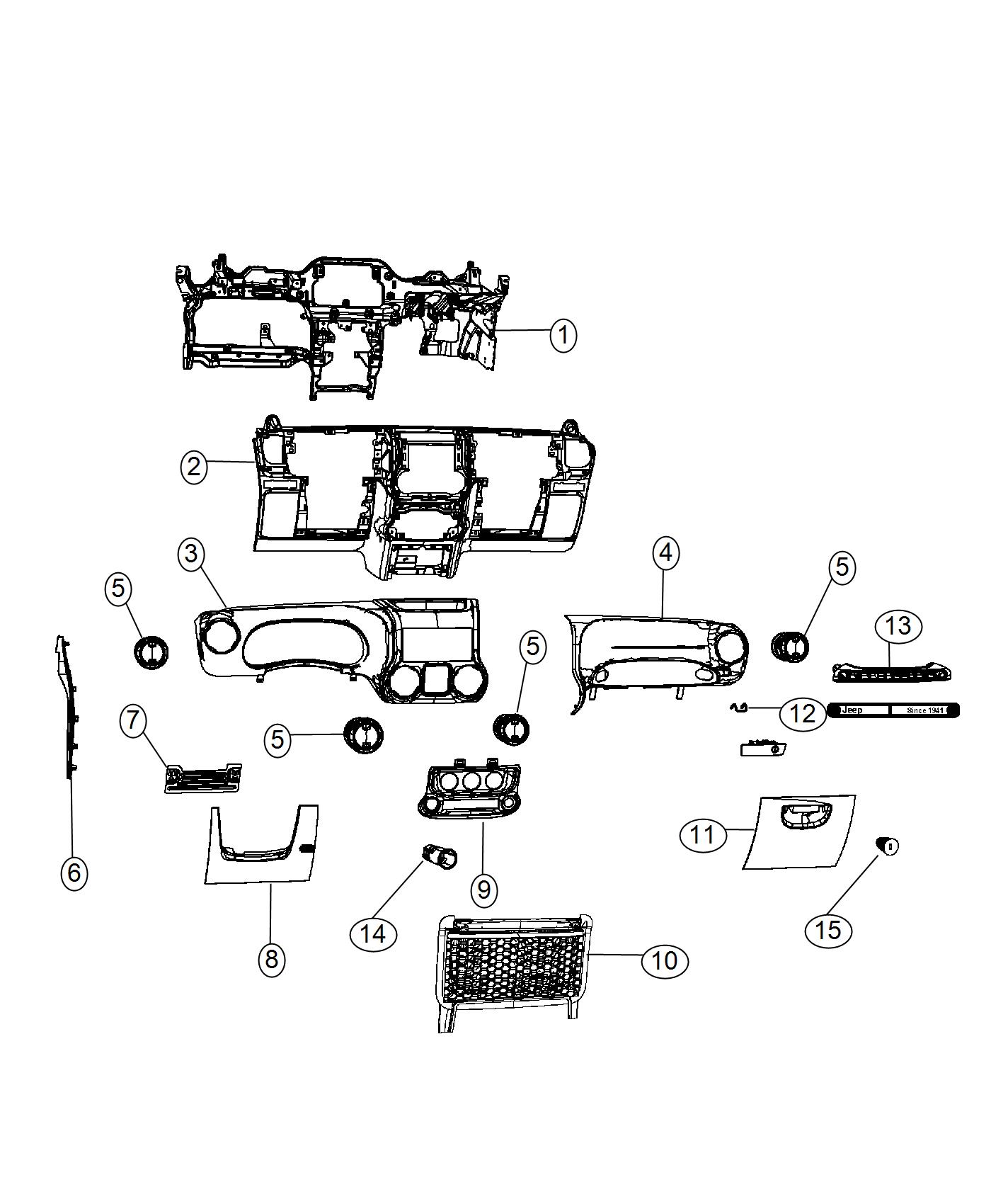 Diagram Instrument Panel. for your 1999 Chrysler 300  M 