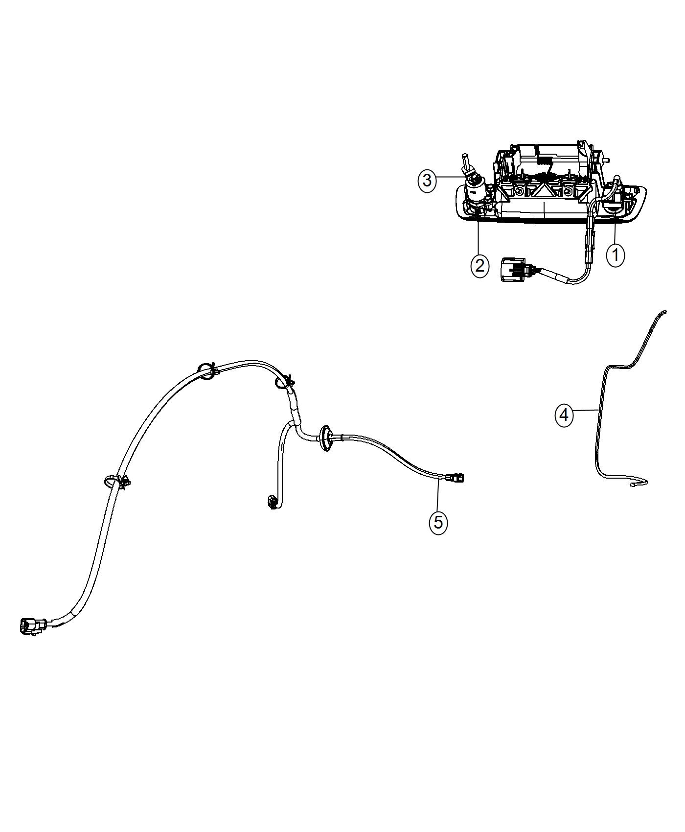 Diagram Rear Camera System [ParkView(TM) Rear Back-up Camera]. for your Ram 1500  