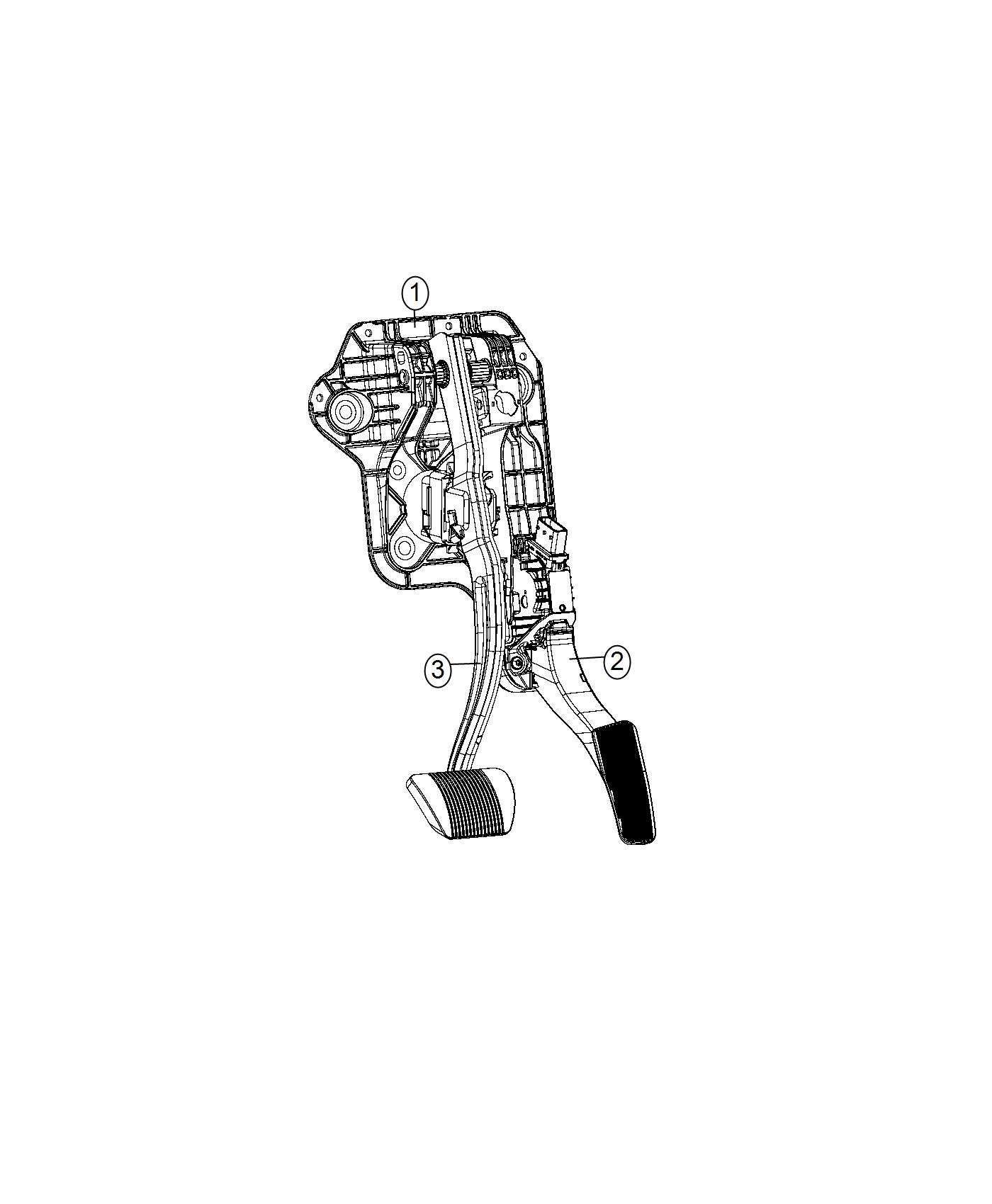 Full size assembly image of Accelerator Pedal. (1/1)