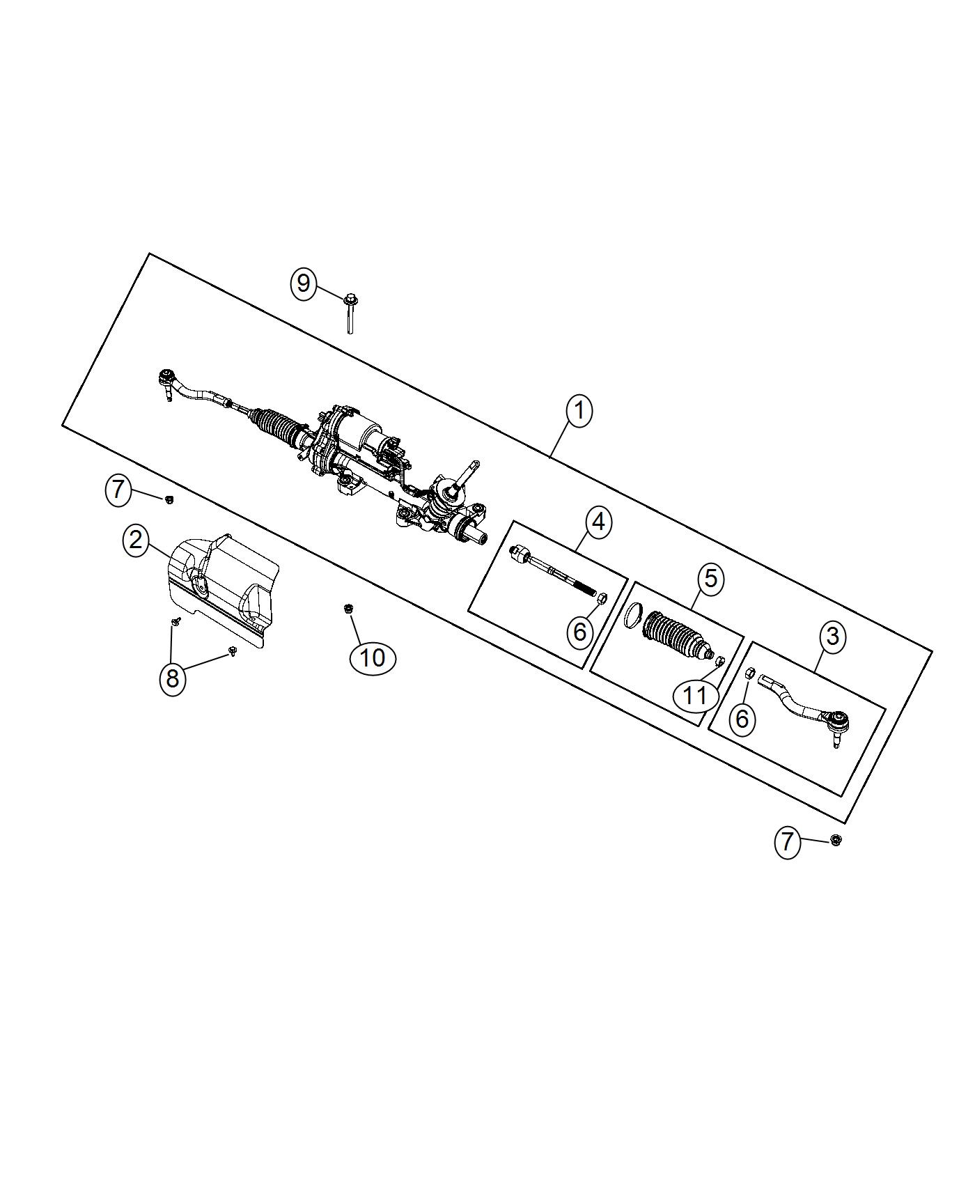 Diagram Gear Rack and Pinion. for your 2001 Chrysler 300  M 