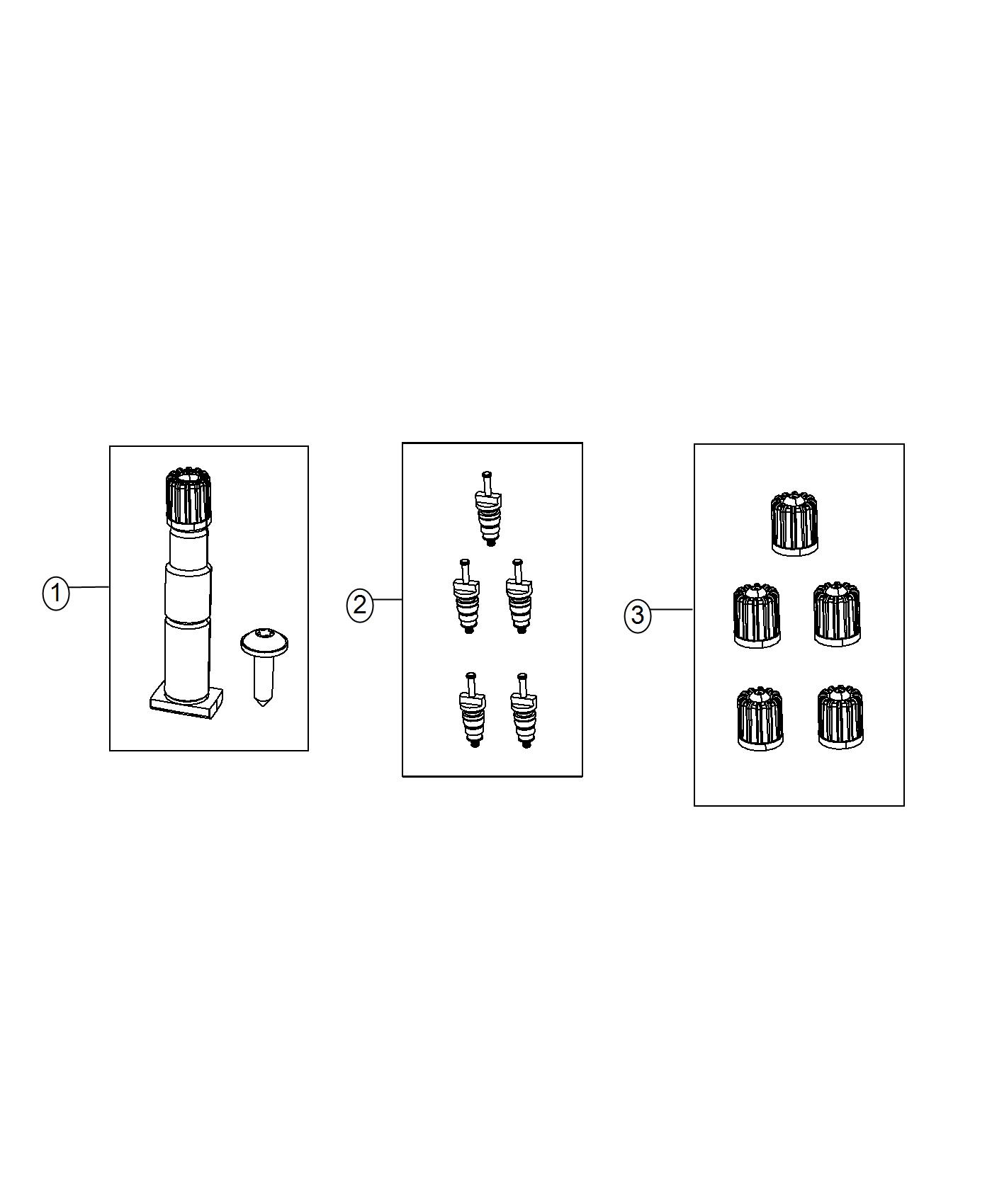 Diagram Tire Monitoring System. for your 2024 Chrysler Pacifica   