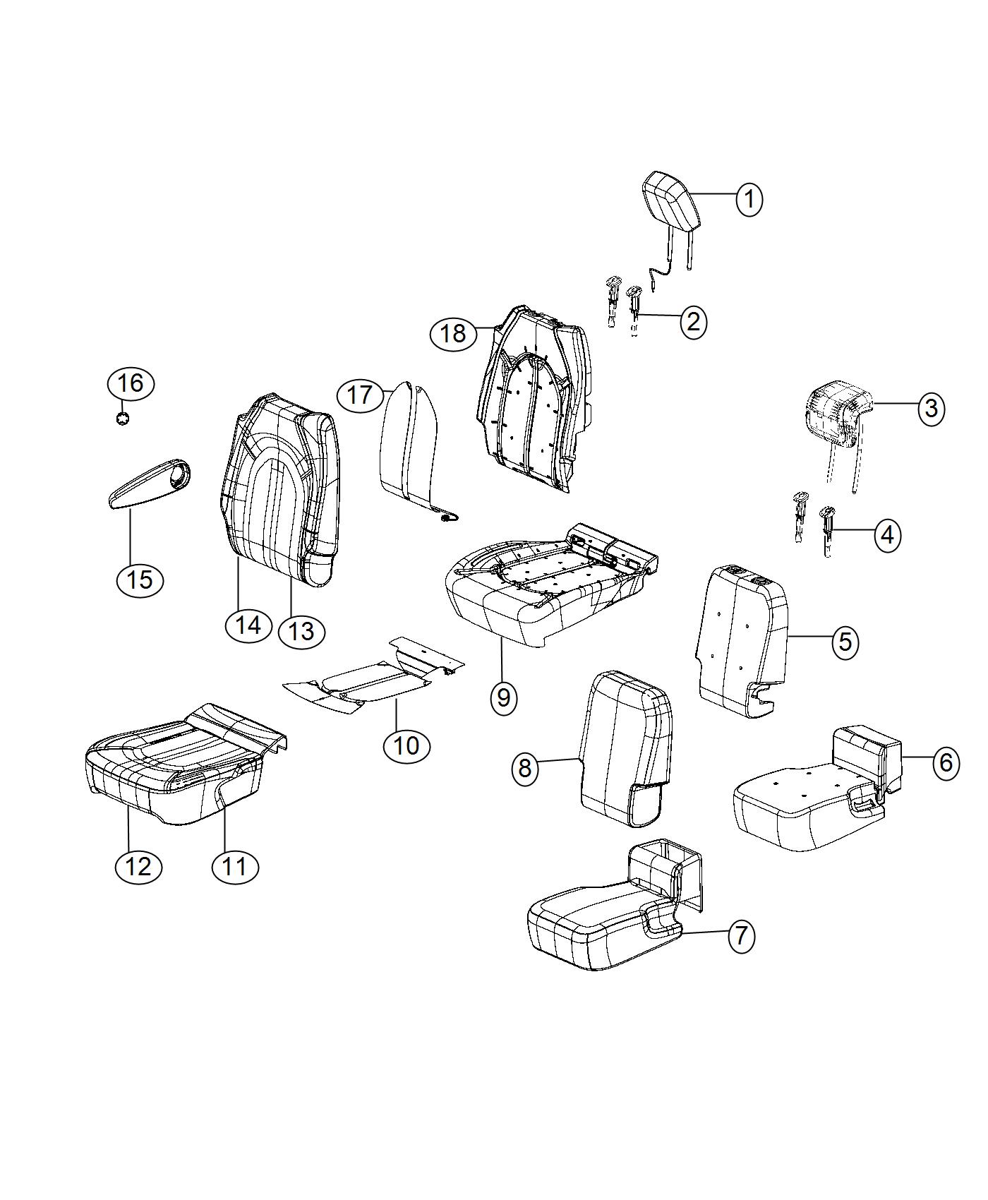 Rear Seat - Trim Code [AL]. Diagram