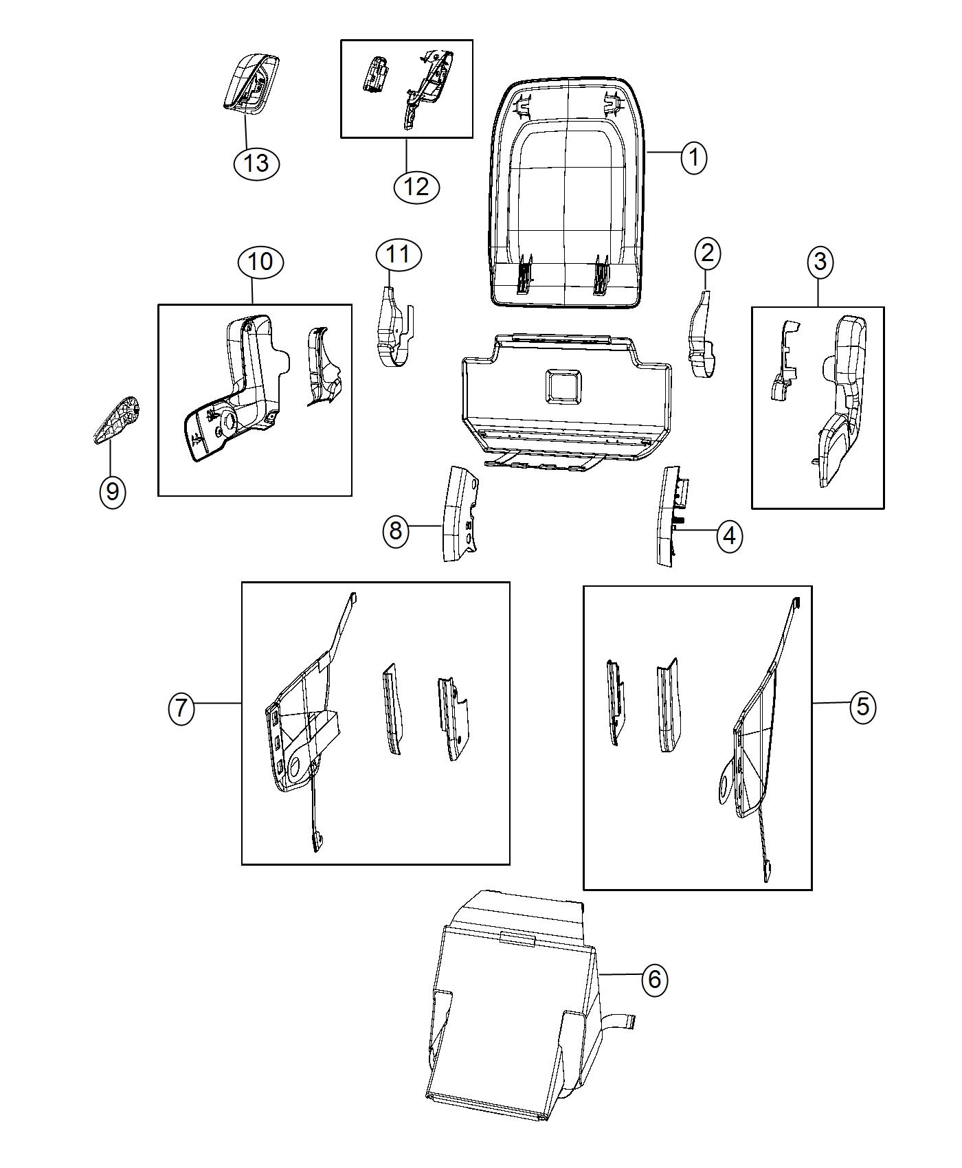 Second Row - Stow and Go - Shields. Diagram