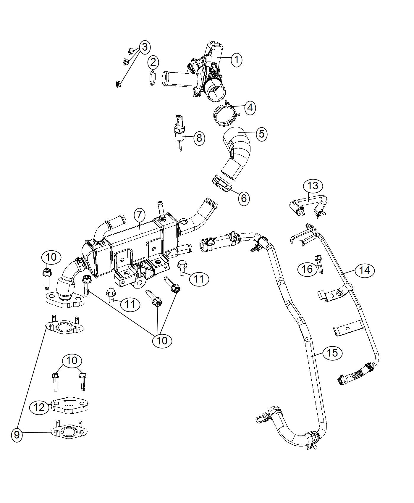 Diagram EGR Valve [3.6L V6 24V VVT ENGINE UPG I W/ESS], [ERF]. for your 2002 Chrysler Voyager   