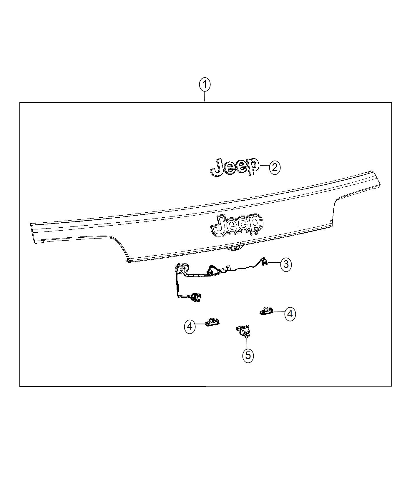 Diagram Rear View Camera System. for your Jeep