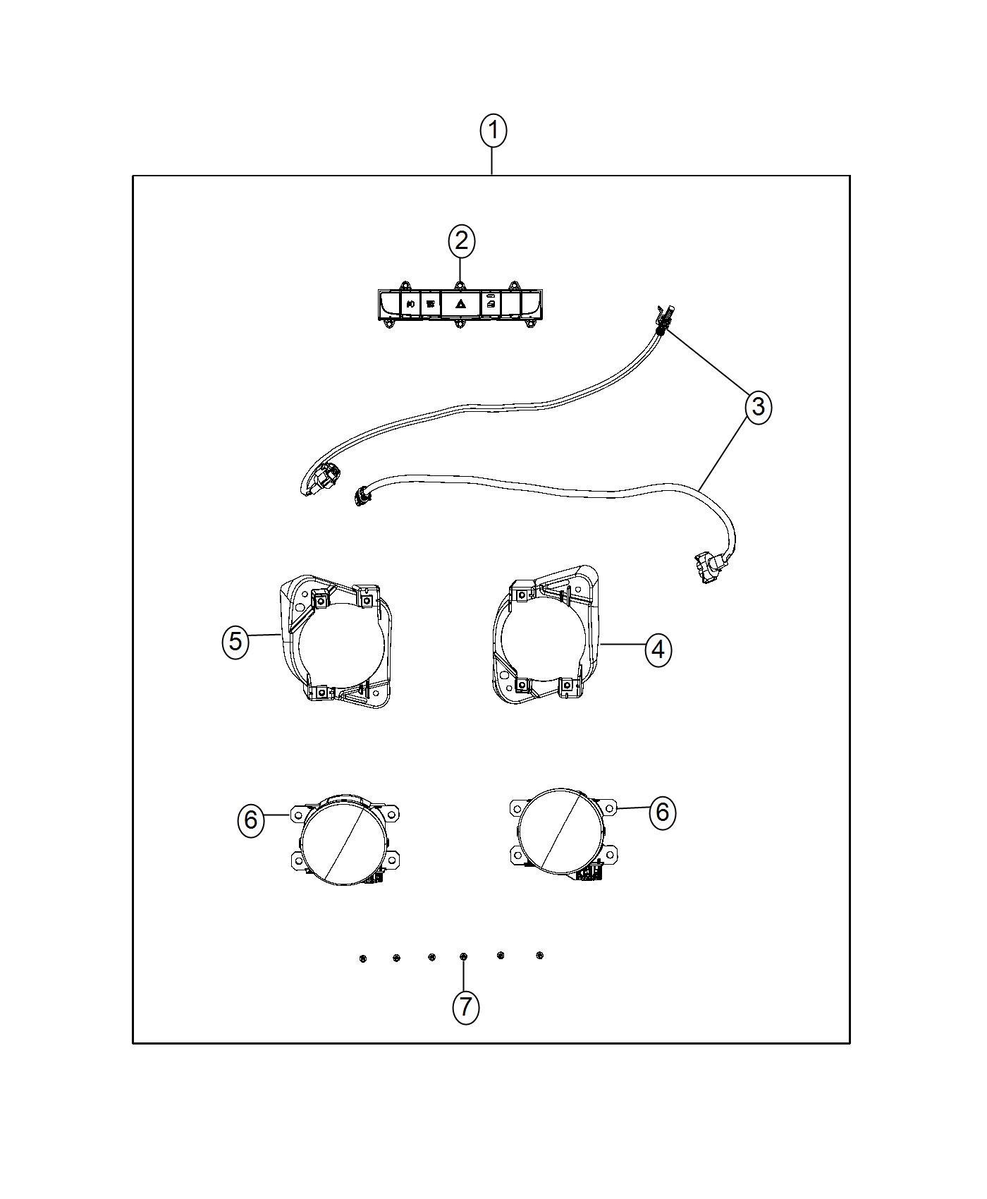 Diagram Light Kit, Fog. for your Ram ProMaster  