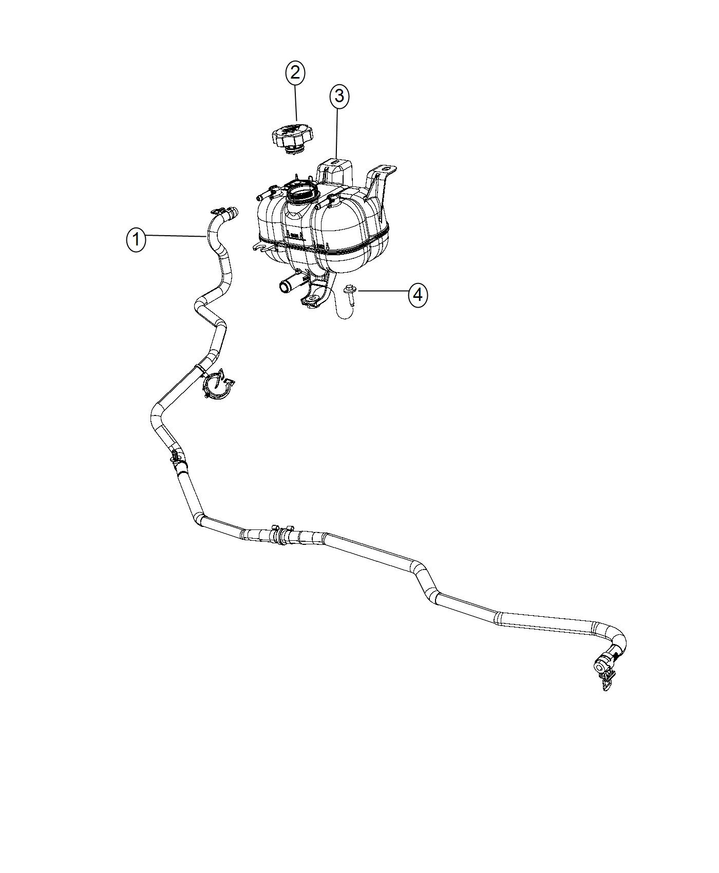 Diagram Coolant Recovery Bottle. for your Chrysler