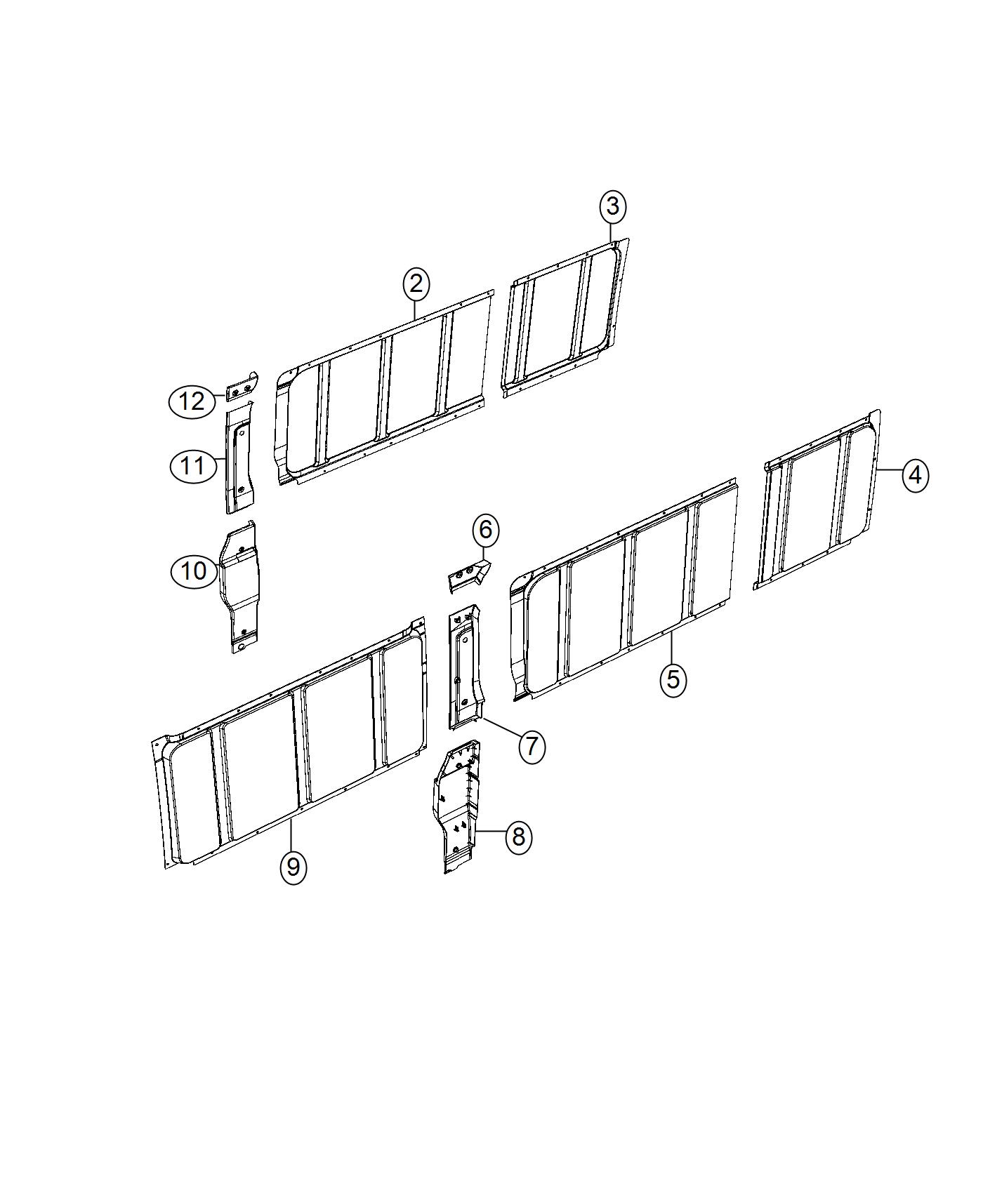 Diagram Conversion Kit, Cargo. for your Jeep