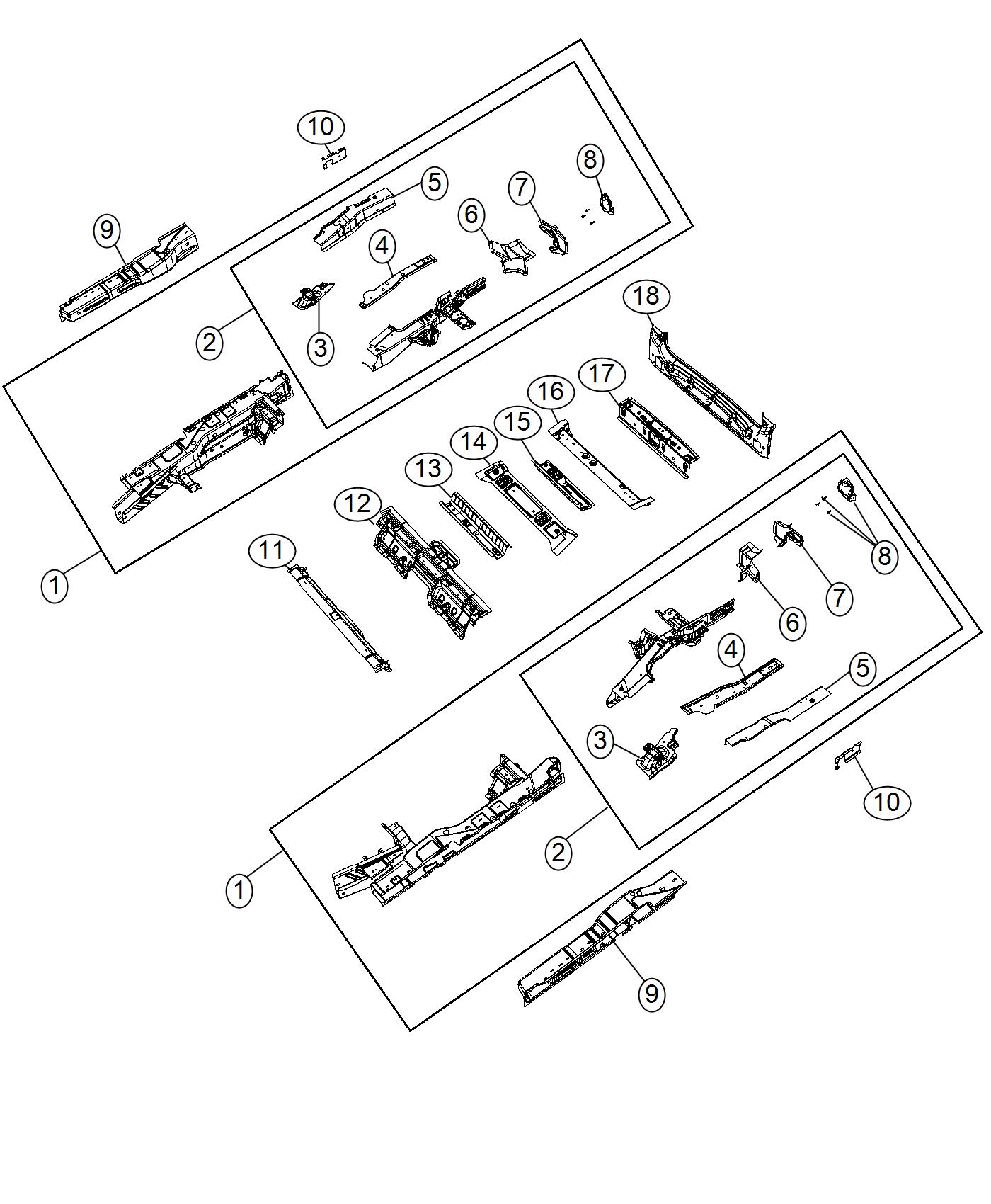 Diagram Floor Pan Attaching. for your Chrysler