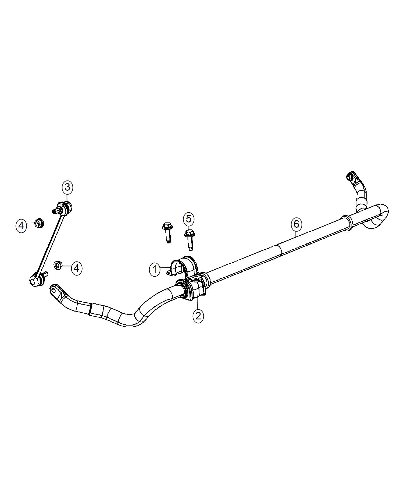 Diagram Stabilizer Bar, Front. for your 2004 Chrysler 300  M 