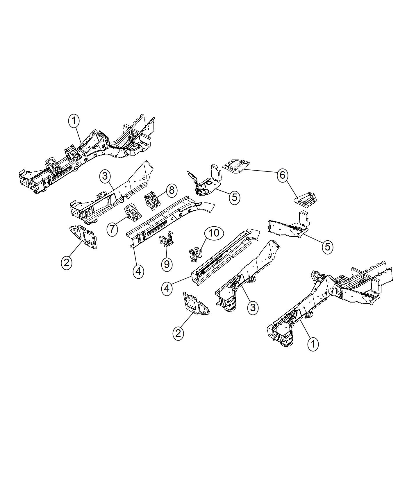 Frame, Front. Diagram