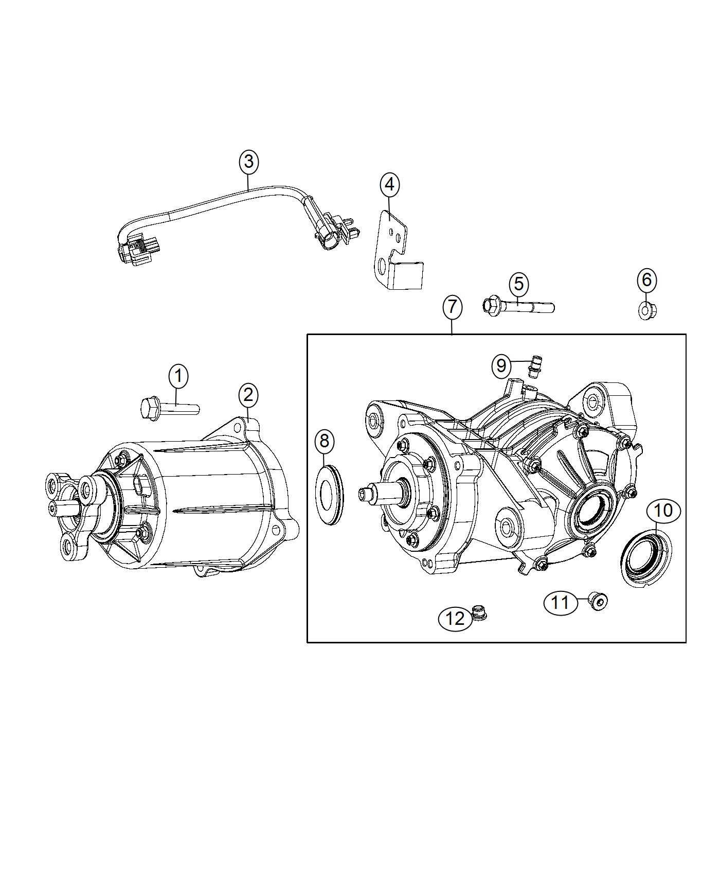 Diagram Axle Assembly. for your 2014 Dodge Journey  R/T 