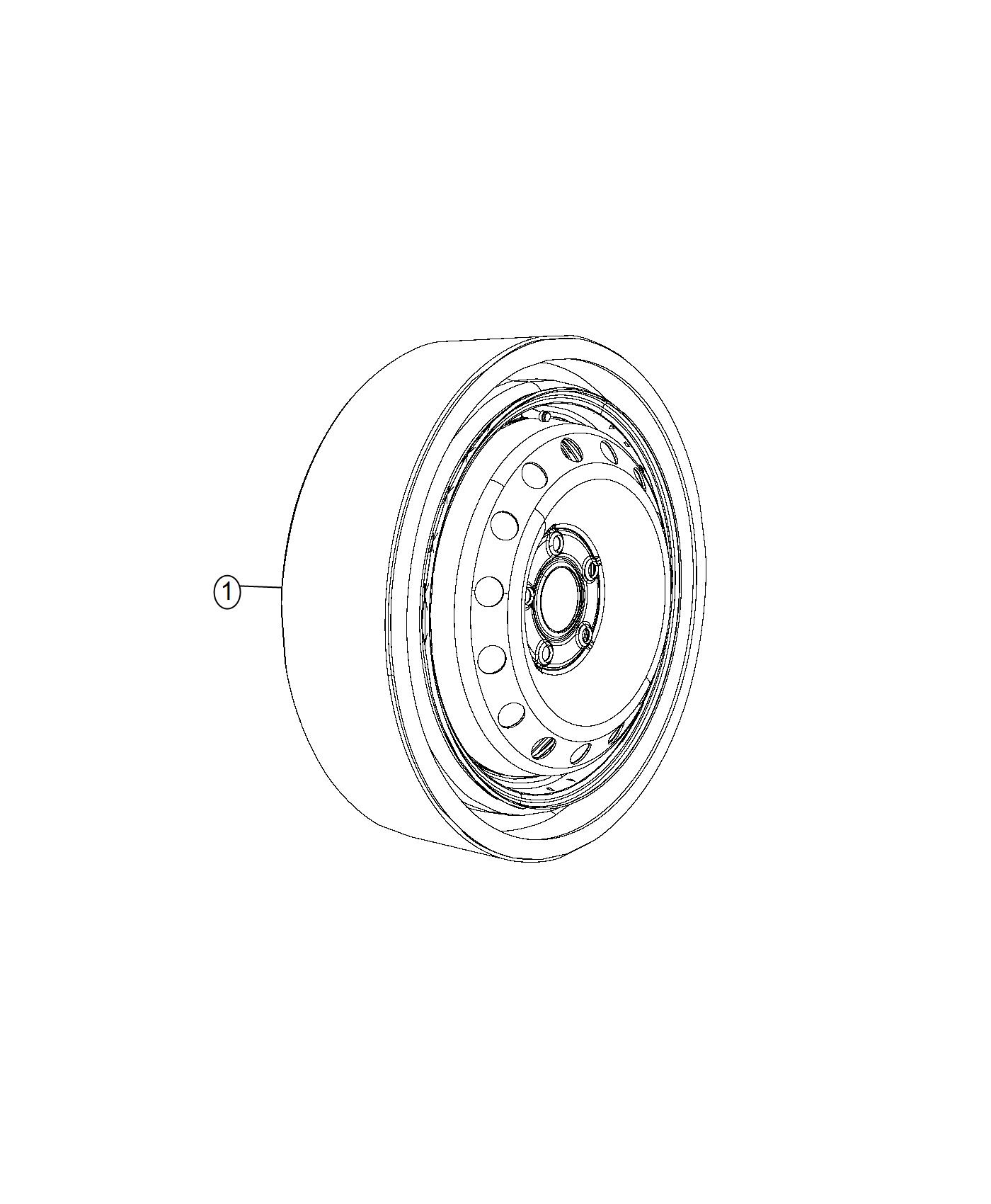 Diagram Spare Tire. for your 2017 Chrysler Pacifica   