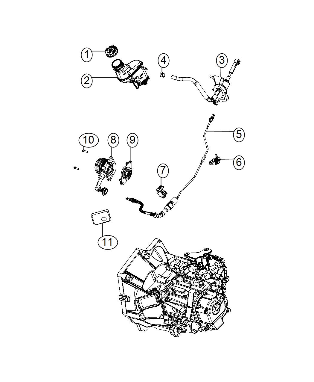 Diagram Controls,Hydraulic Clutch. for your Fiat 500  