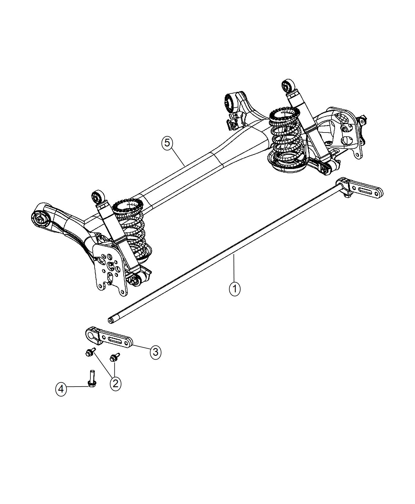 Diagram Stabilizer Bar, Rear. for your Fiat 500E  