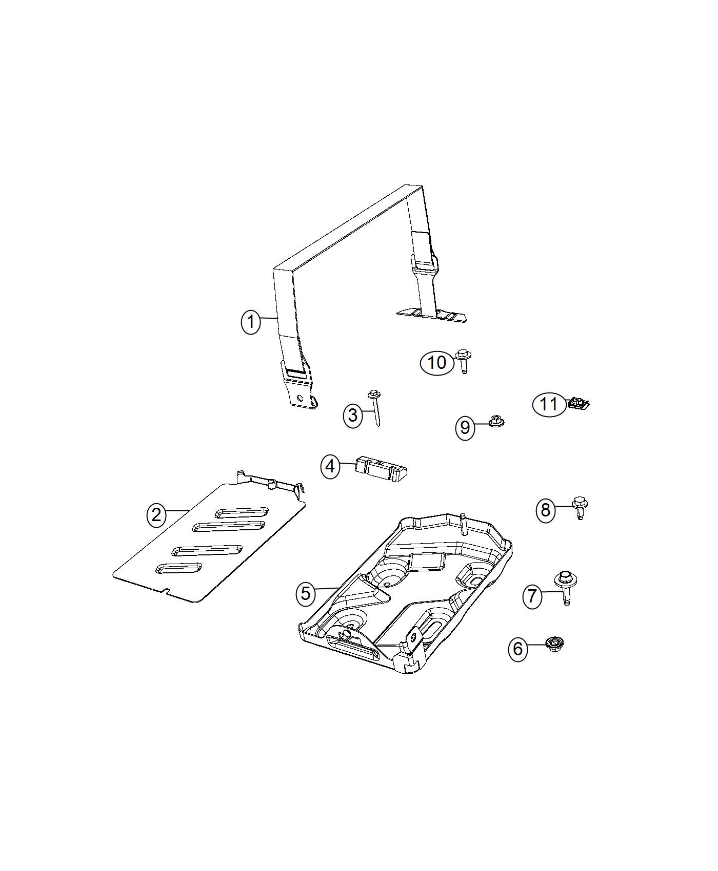 Tray, Battery. Diagram