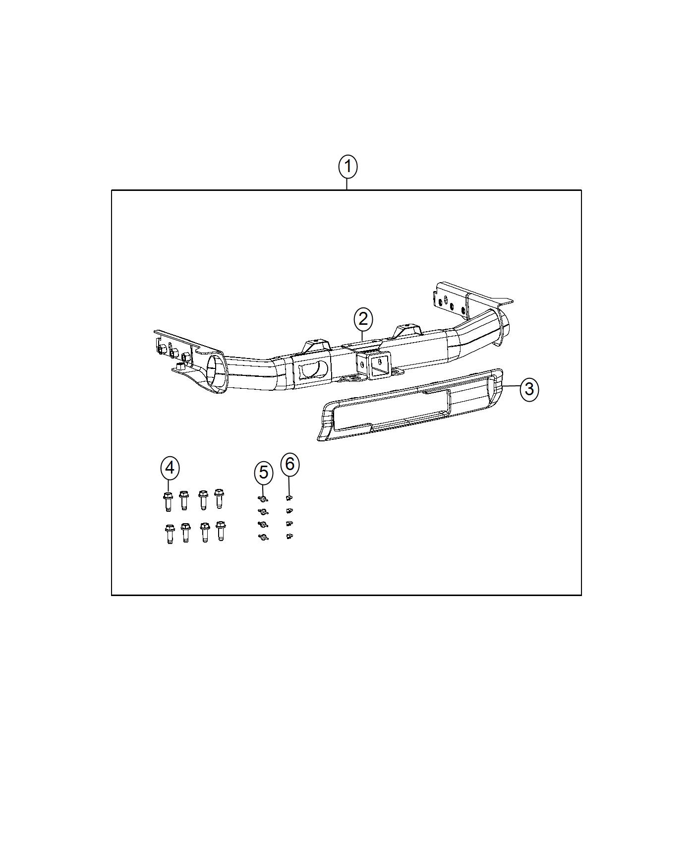 Diagram Receiver Kit, Trailer Tow. for your Jeep Grand Cherokee  