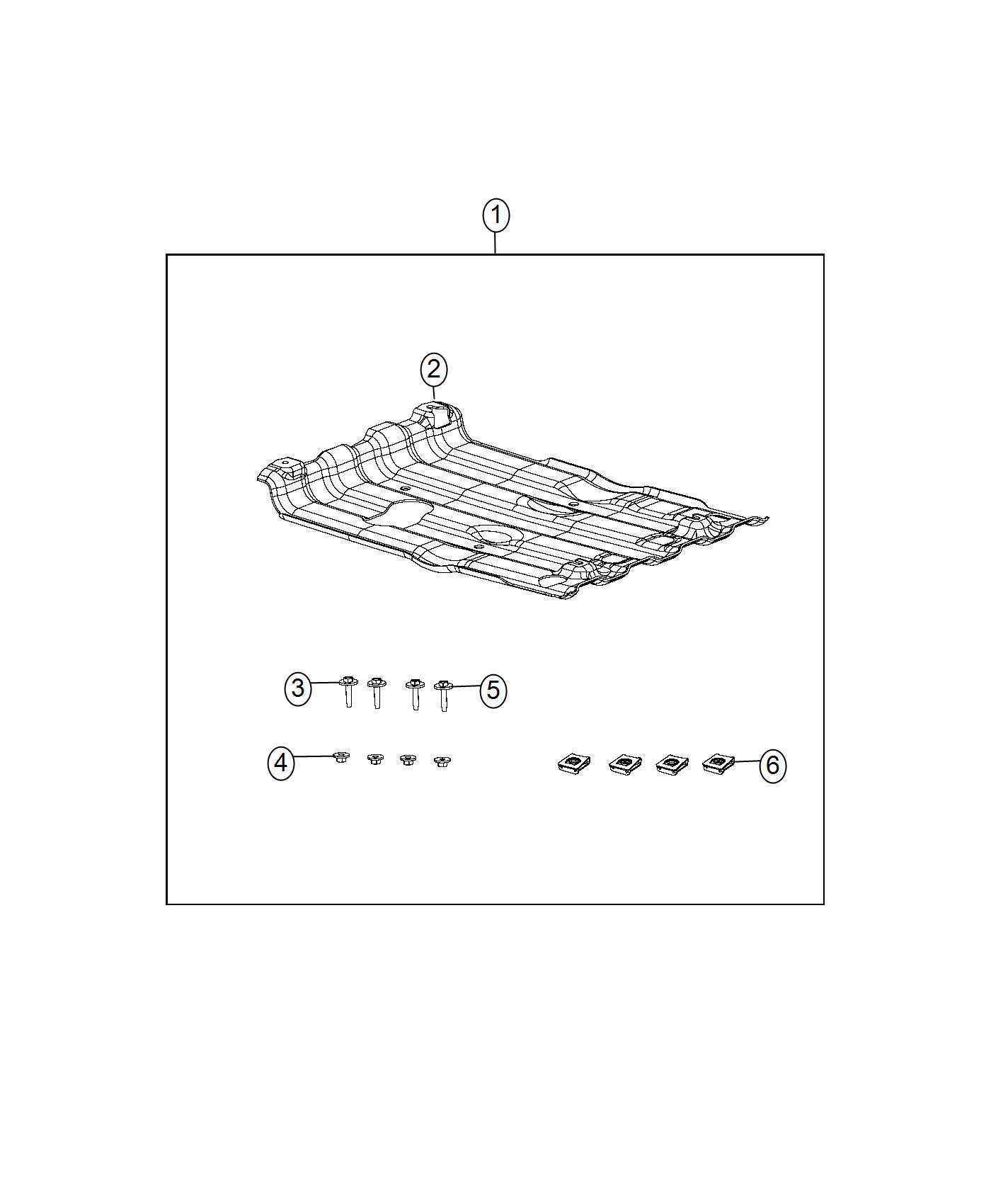 Diagram Plate Kit, Skid. for your Jeep Grand Cherokee  