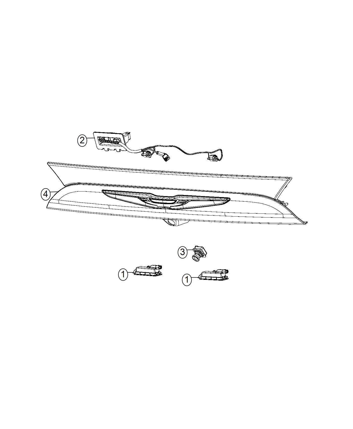 Diagram Lamp, License Plate. for your 2003 Chrysler 300  M 