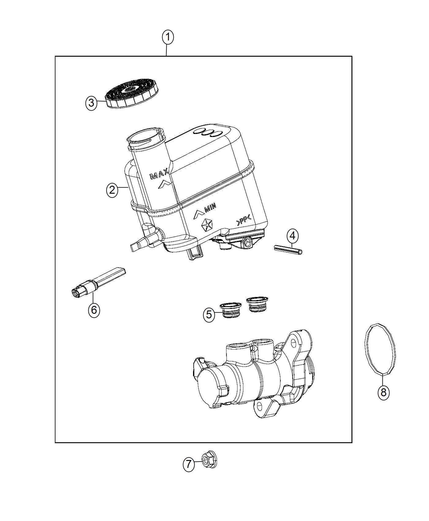 Diagram Master Cylinder. for your Chrysler