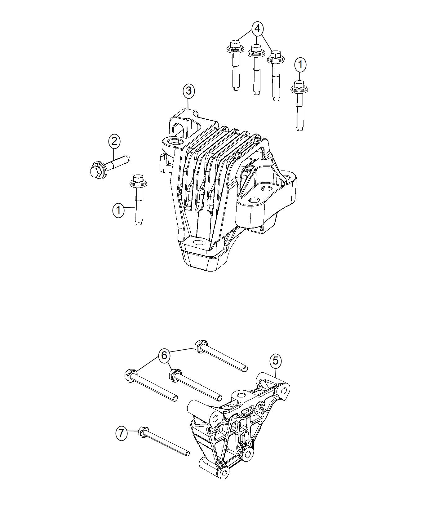 Engine Mounting Right Side 3.2L. Diagram