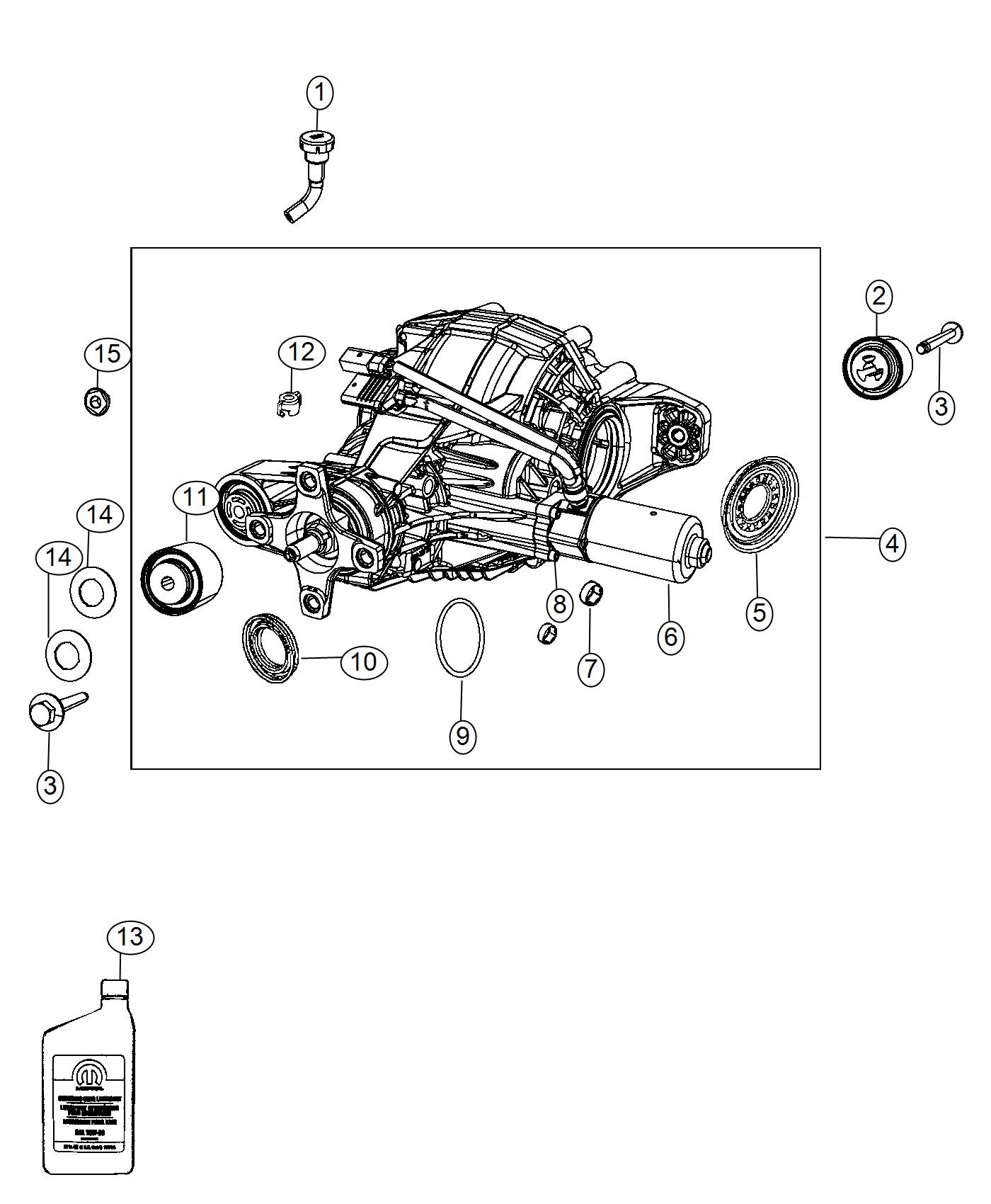 Diagram Axle Assembly and Components. for your Jeep Grand Cherokee  