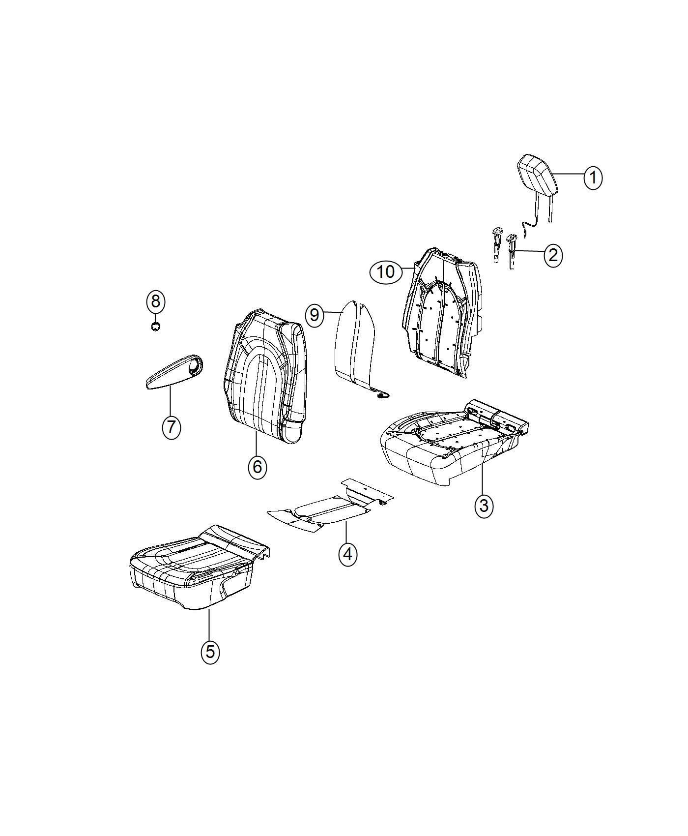 Rear Seat - Trim Code [B7]. Diagram