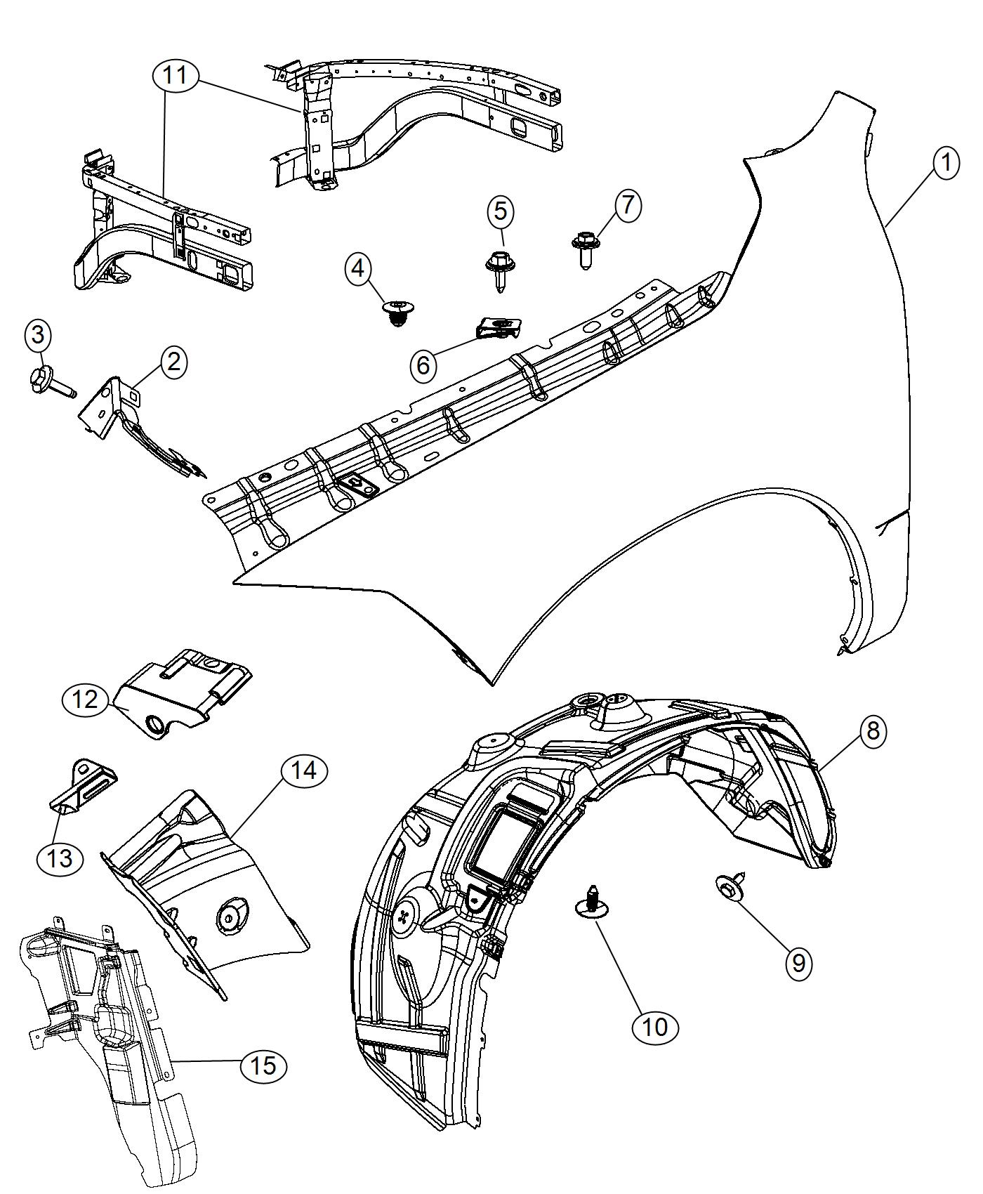 Front Fender. Diagram