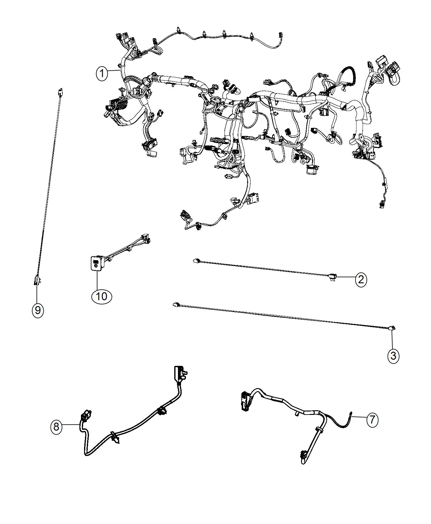 Diagram Wiring, Instrument Panel. for your 2020 Dodge Durango   