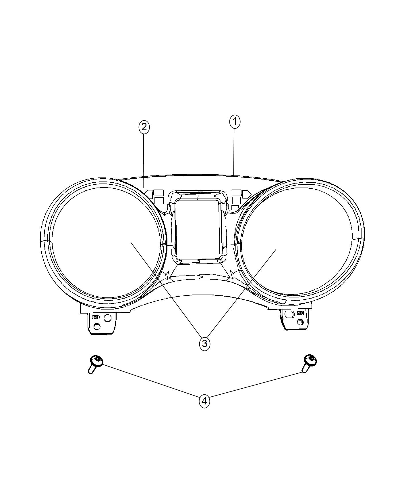 Diagram Cluster Instrument Panel. for your 2000 Chrysler 300  M 