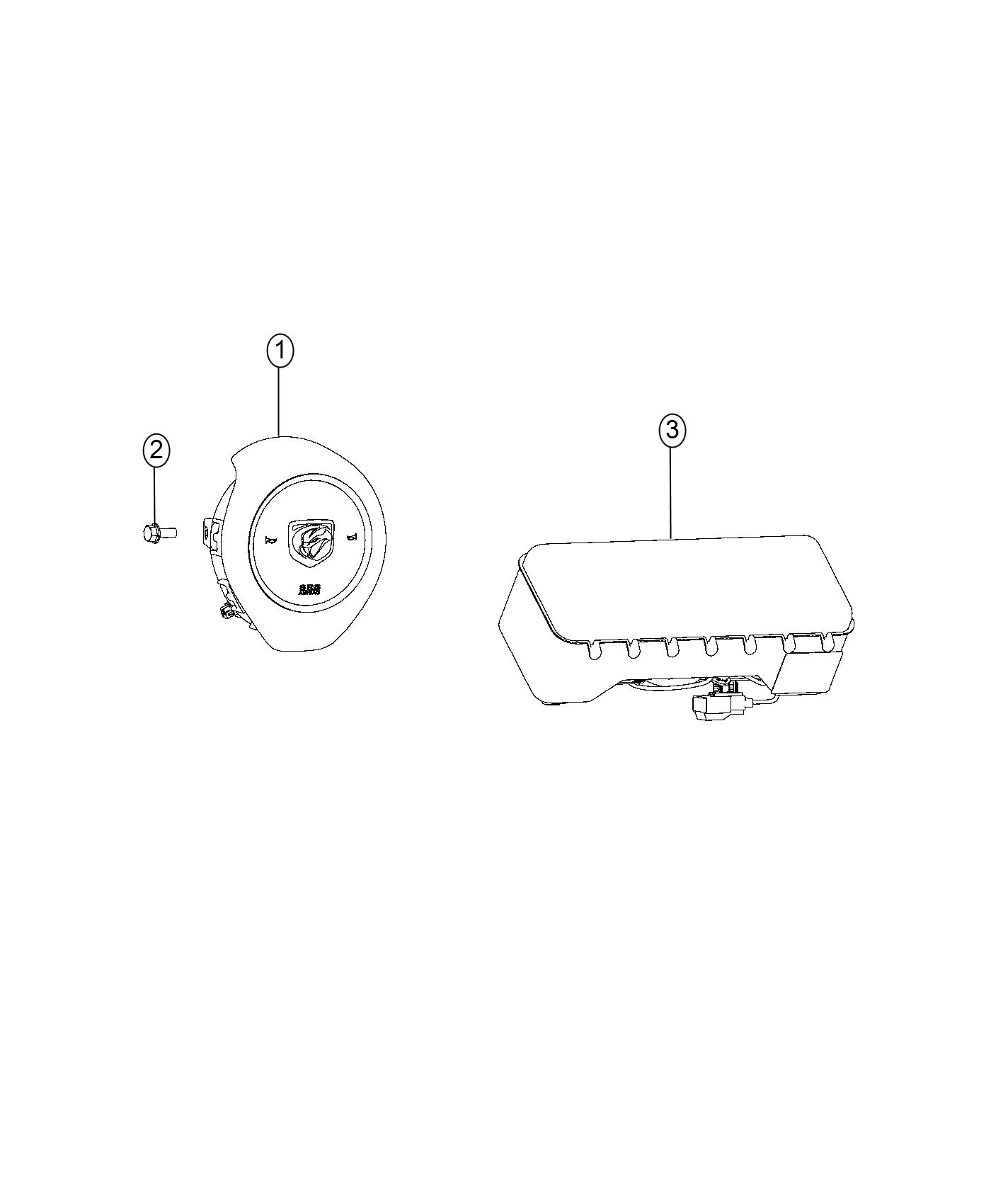 Diagram Air Bags. for your 2010 Dodge Challenger   