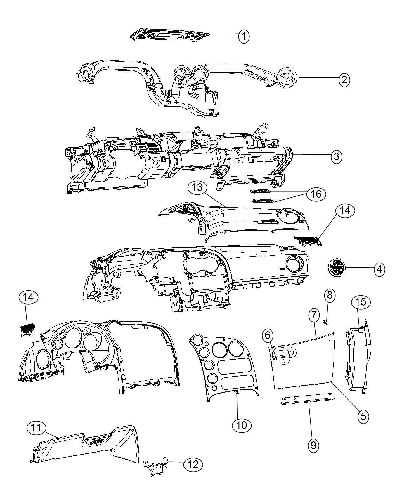 Instrument Panel. Diagram