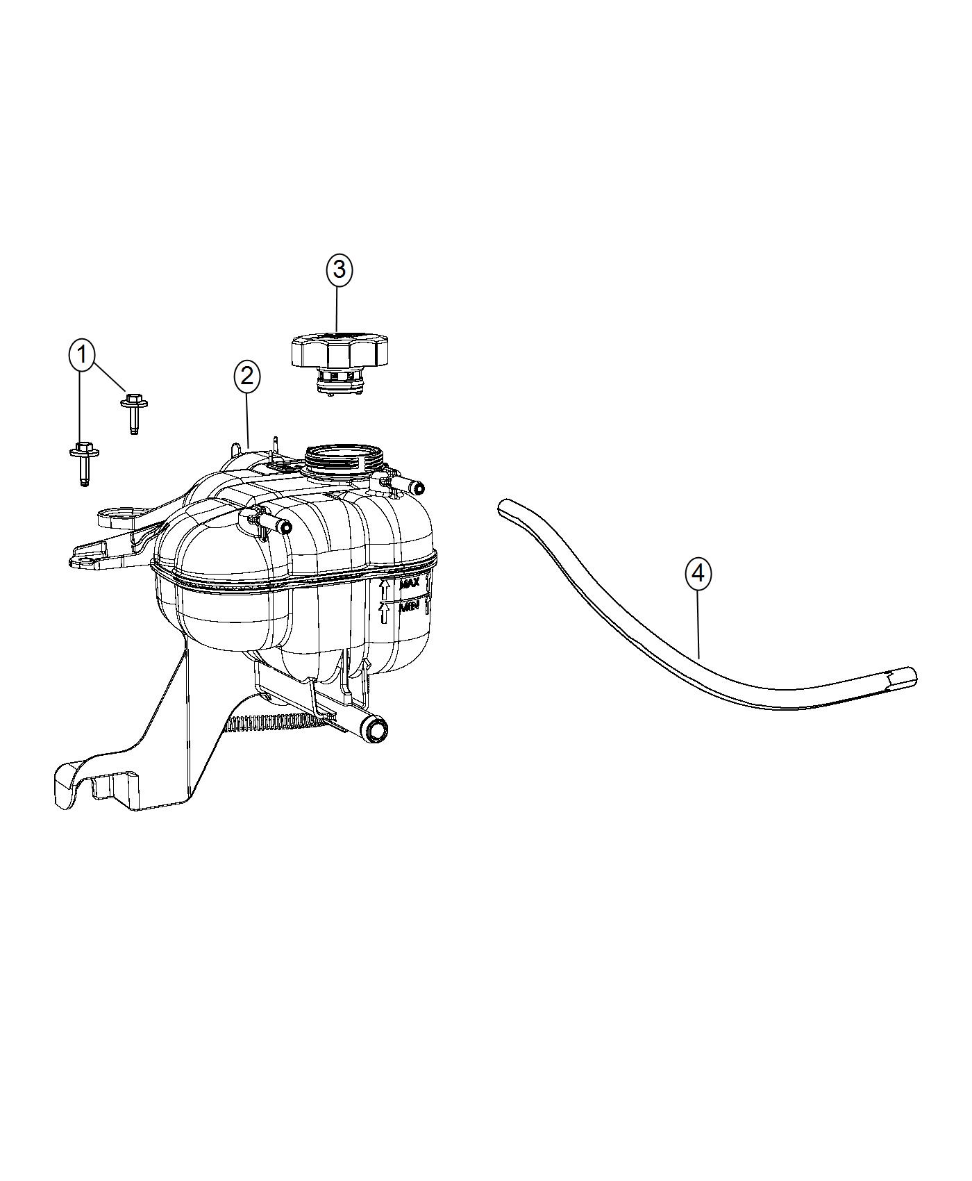 Coolant Recovery Bottle. Diagram