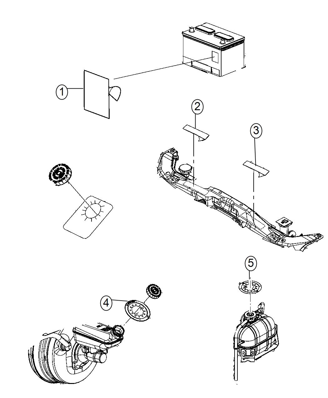 Diagram Engine Compartment. for your Dodge Durango  