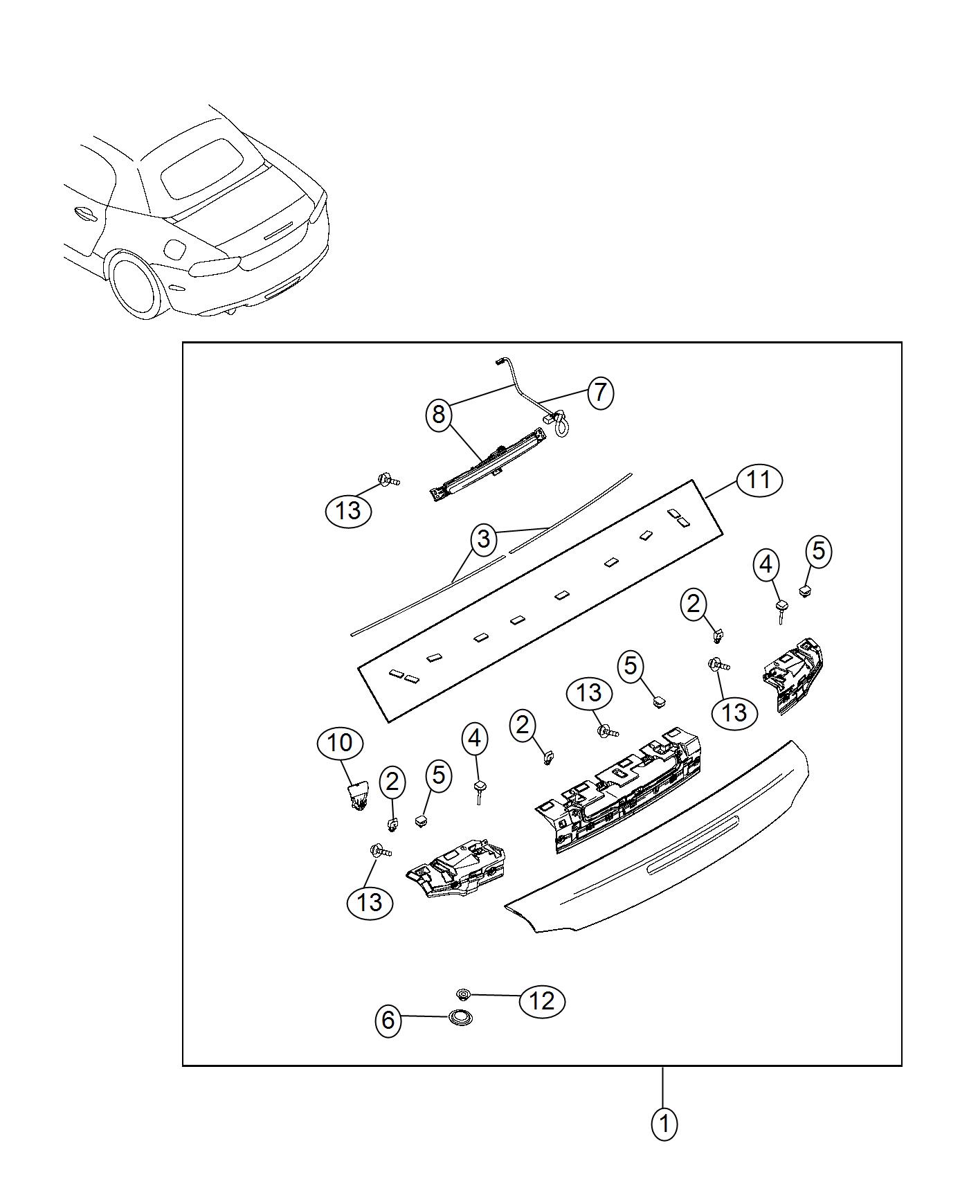 Diagram Spoilers. for your 2000 Chrysler 300  M 