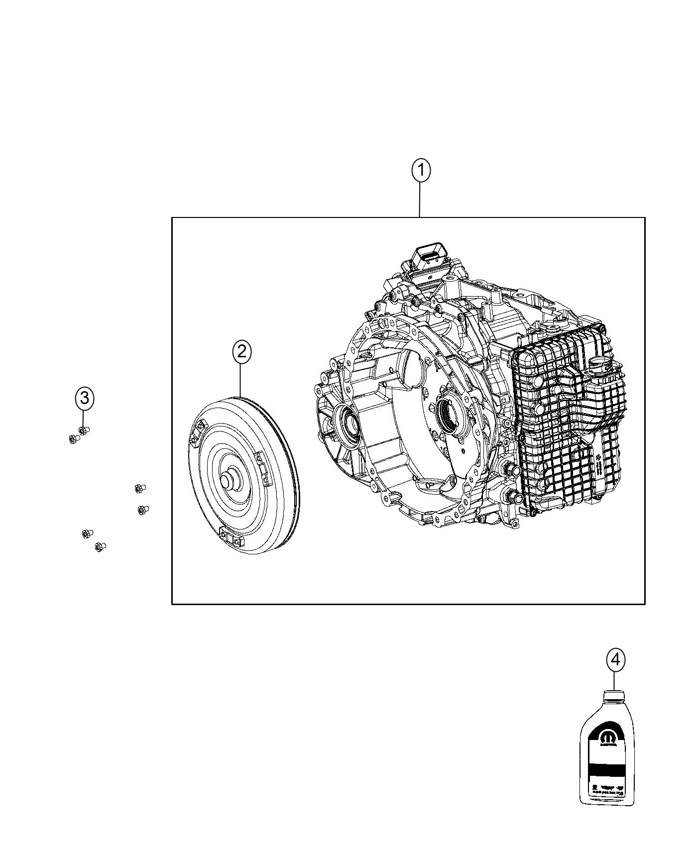 Diagram Transmission / Transaxle Assembly. for your Jeep Cherokee  