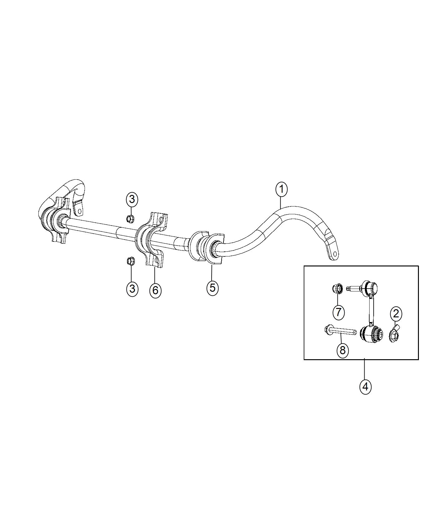 Diagram Stabilizer Bar,Front. for your Dodge Durango  