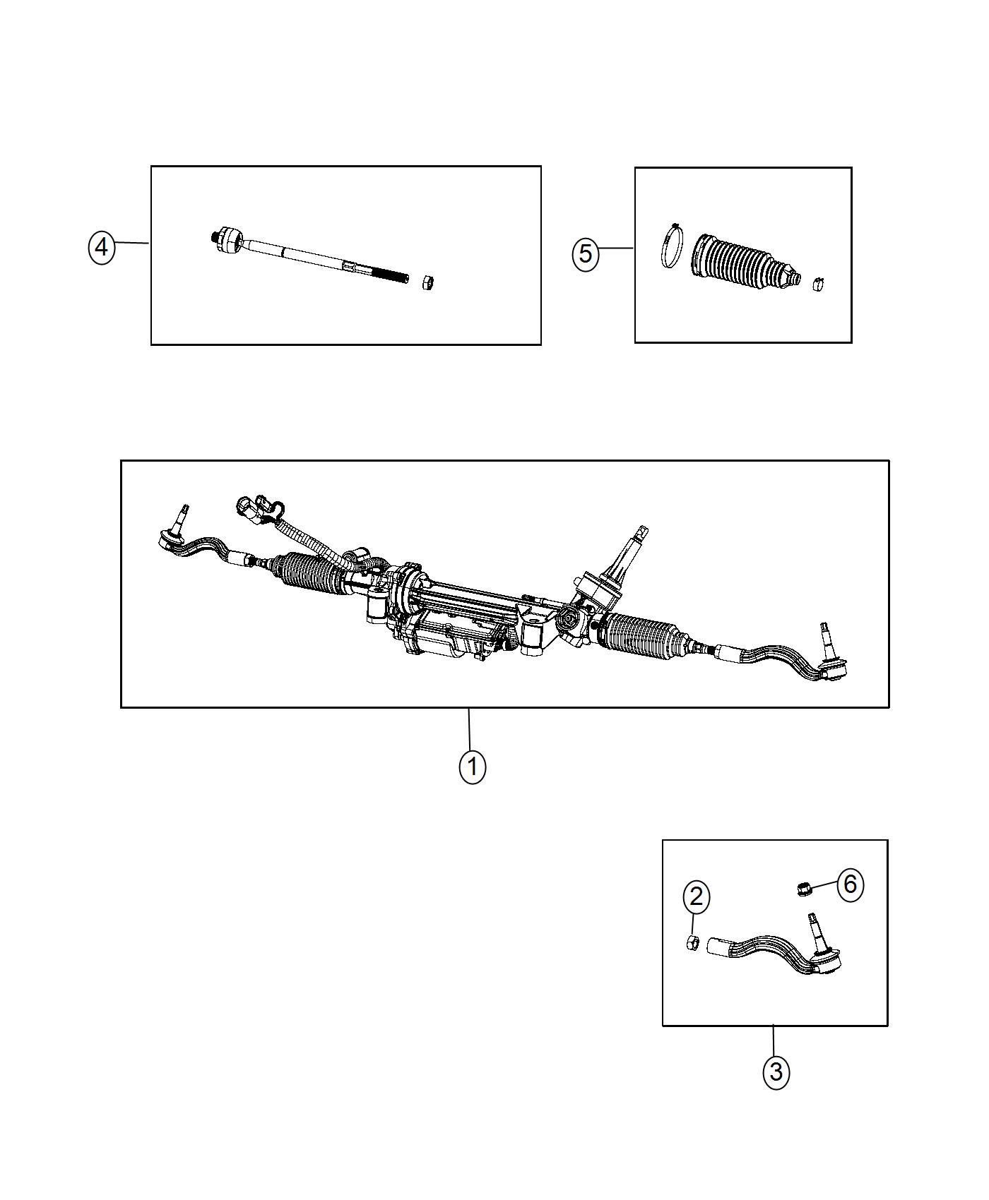 Diagram Gear Rack and Pinion , Electric. for your 2010 Dodge Dakota   