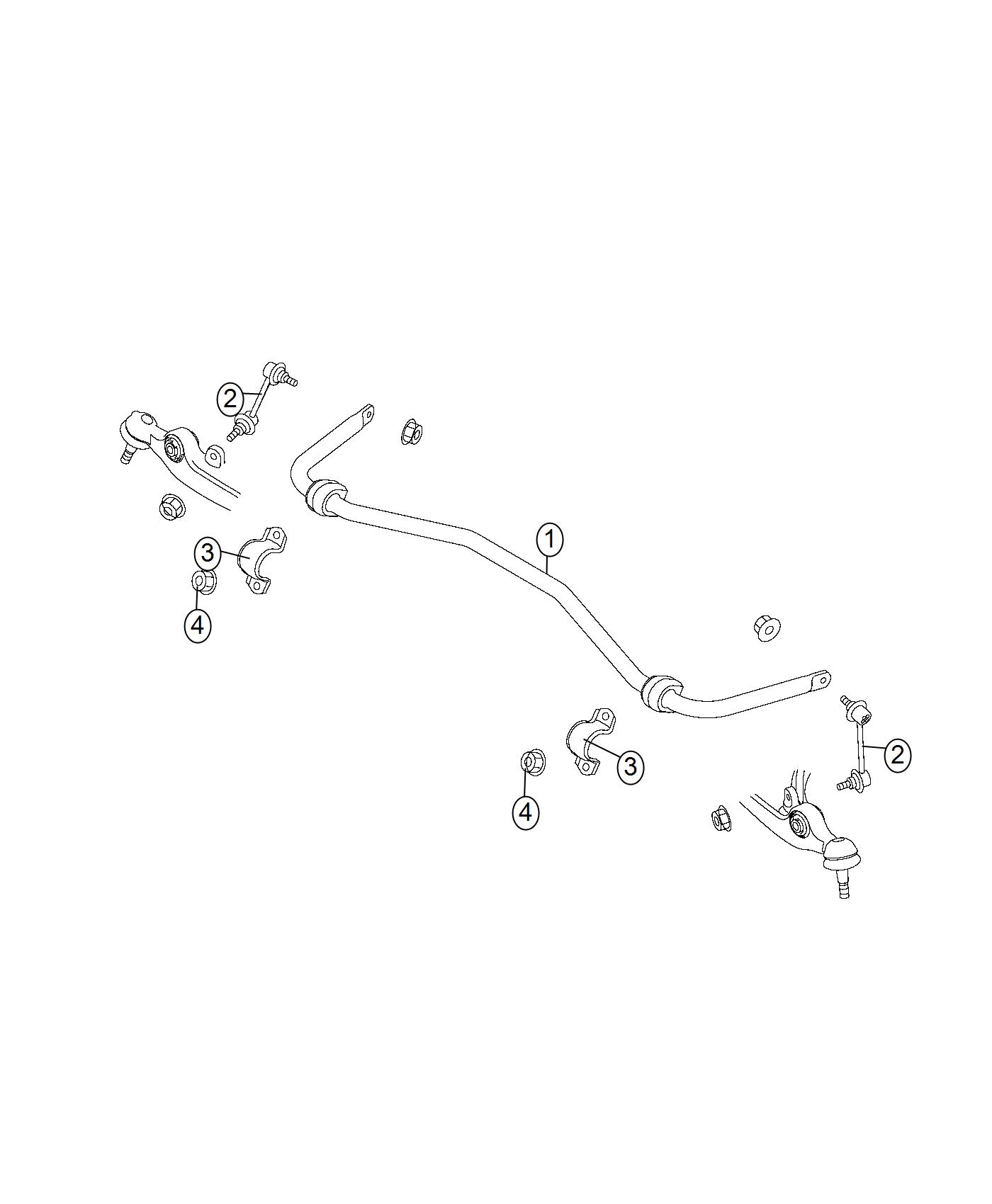 Diagram Stabilizer Bar, Front. for your Chrysler 300  M