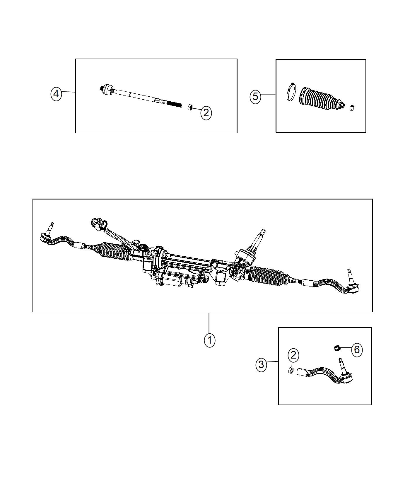 Gear Rack and Pinion, Electric. Diagram