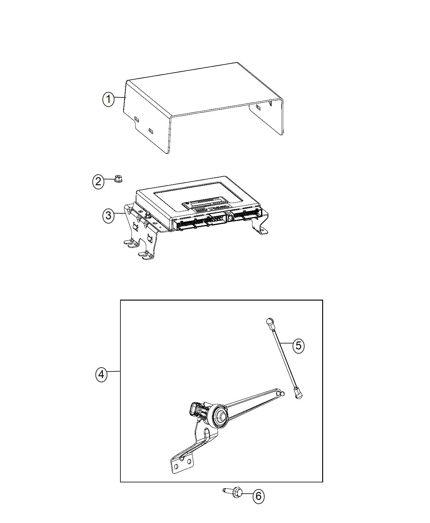 Diagram Air Suspension Module and Sensors. for your 2004 Chrysler 300  M 