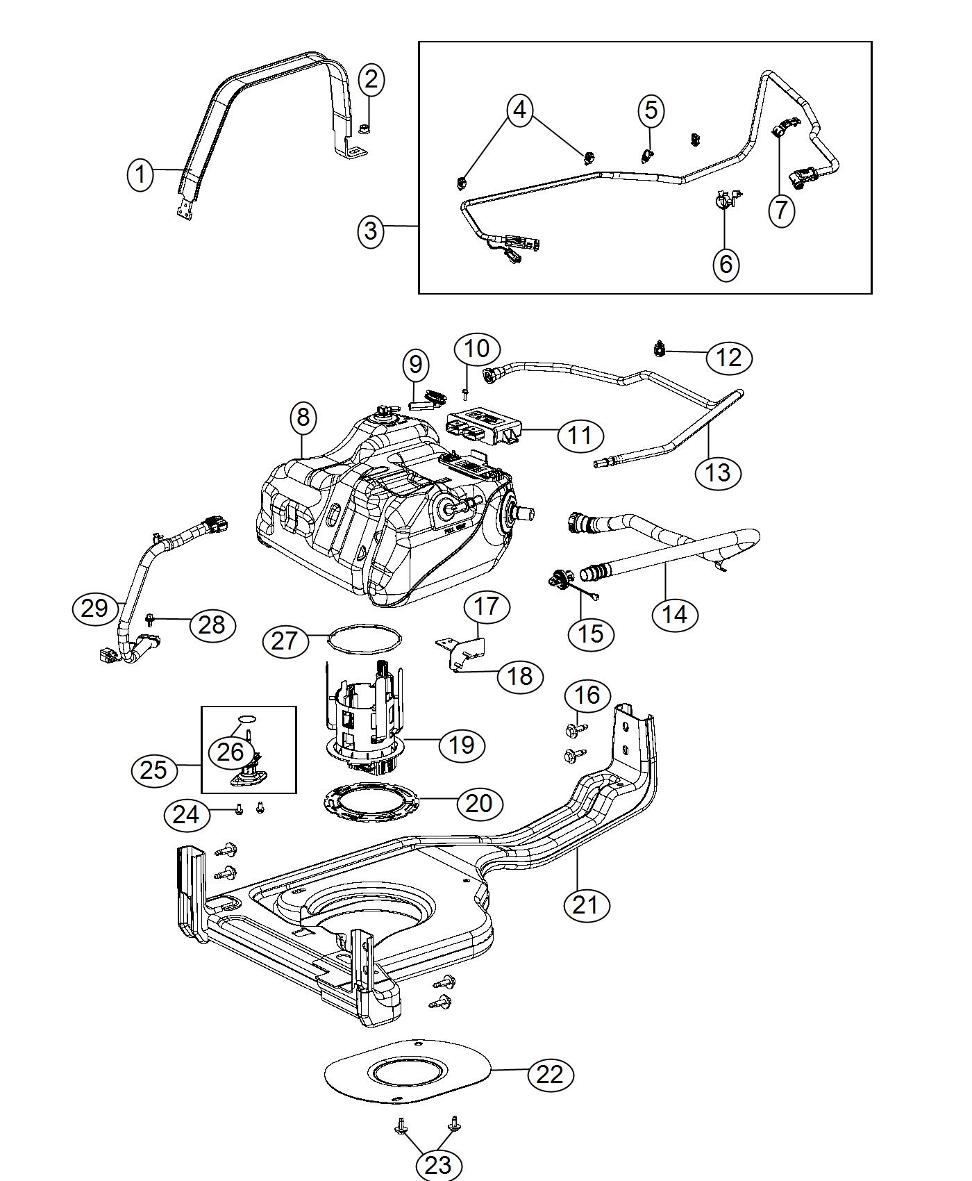 Diagram Diesel Exhaust Fluid System. for your 2001 Chrysler 300  M 