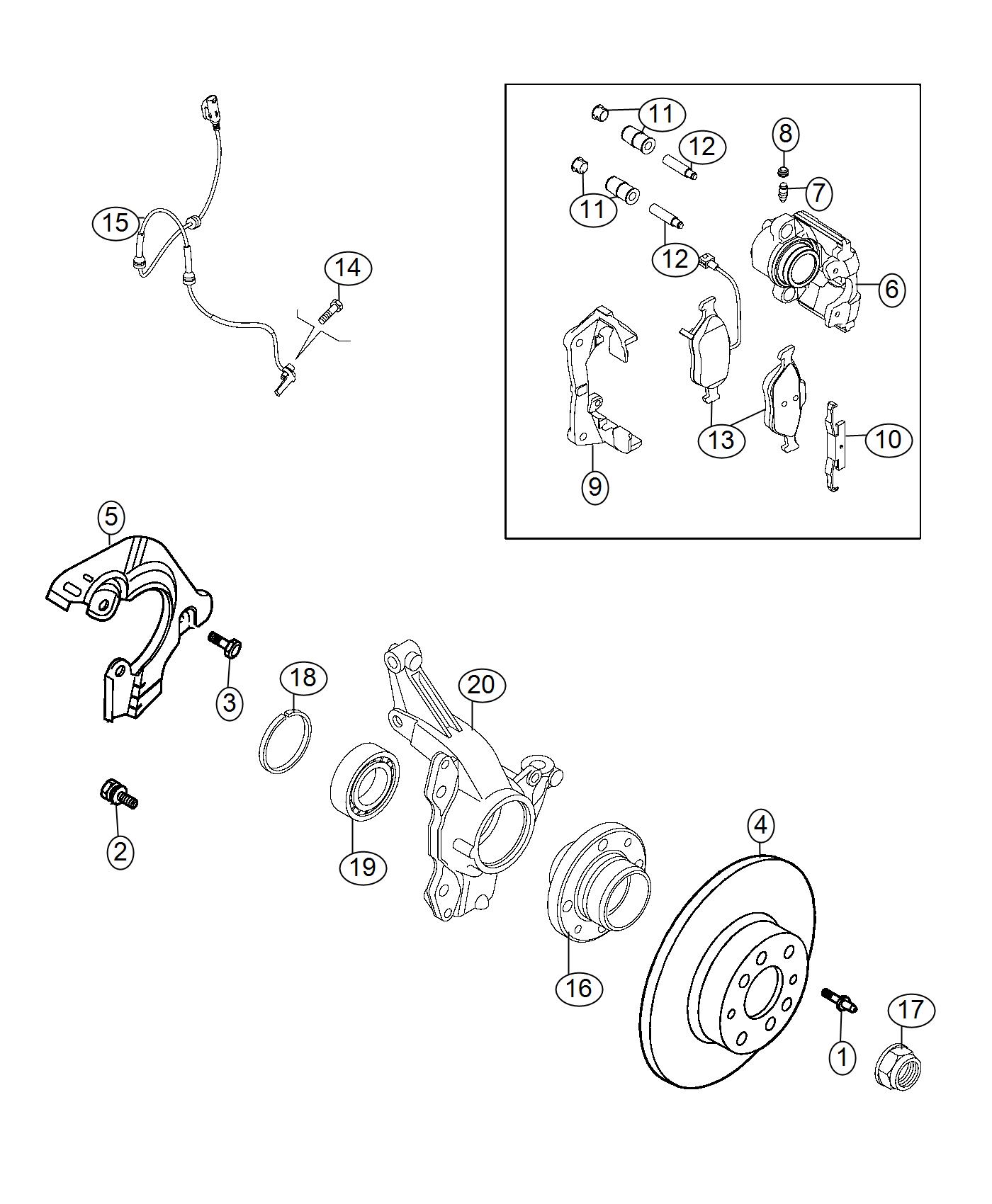 Diagram Brakes. for your Ram ProMaster City  