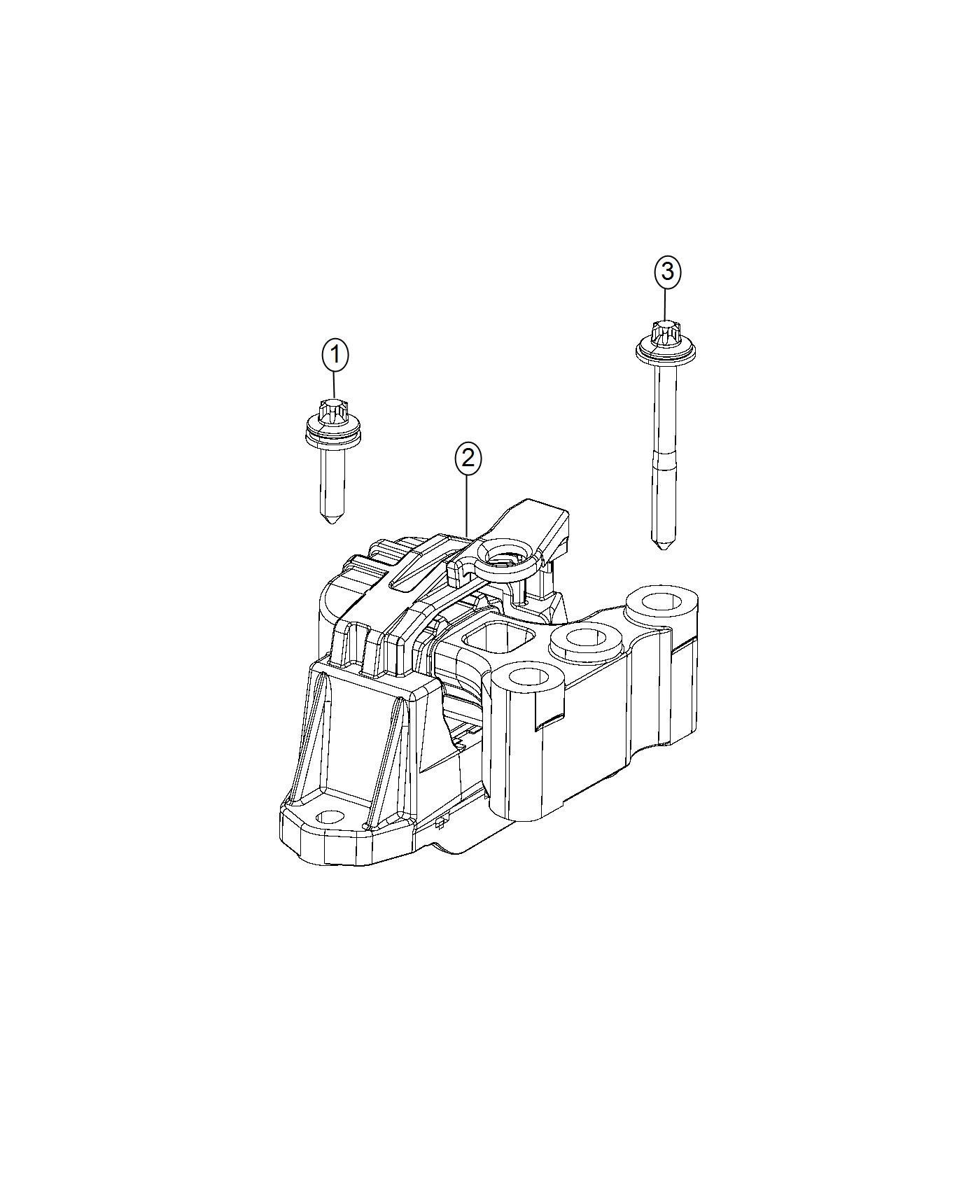 Diagram Engine Mounting Right Side 2.4L. for your Chrysler 300  M