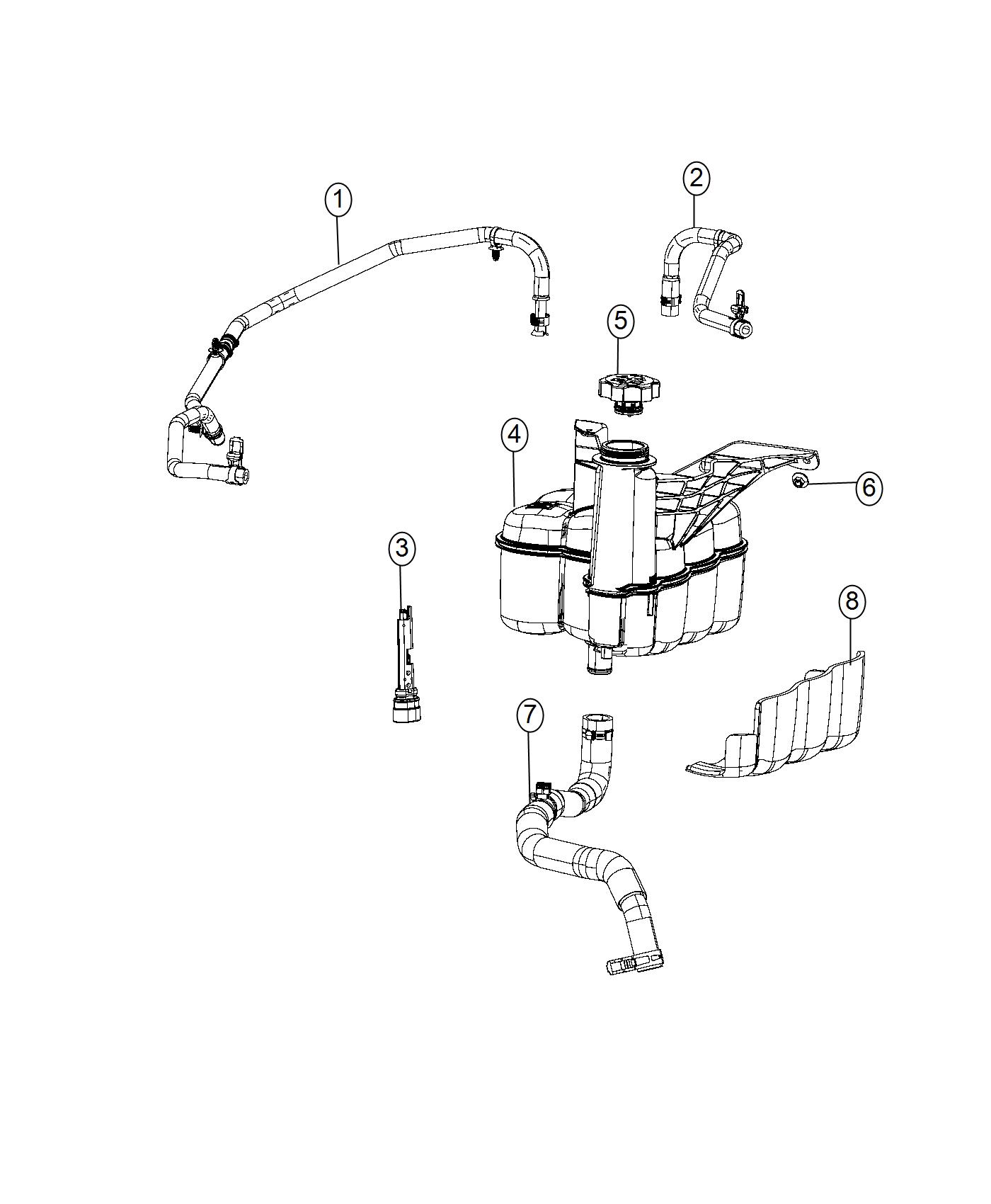 Diagram Coolant Recovery Bottle. for your Chrysler 300  M