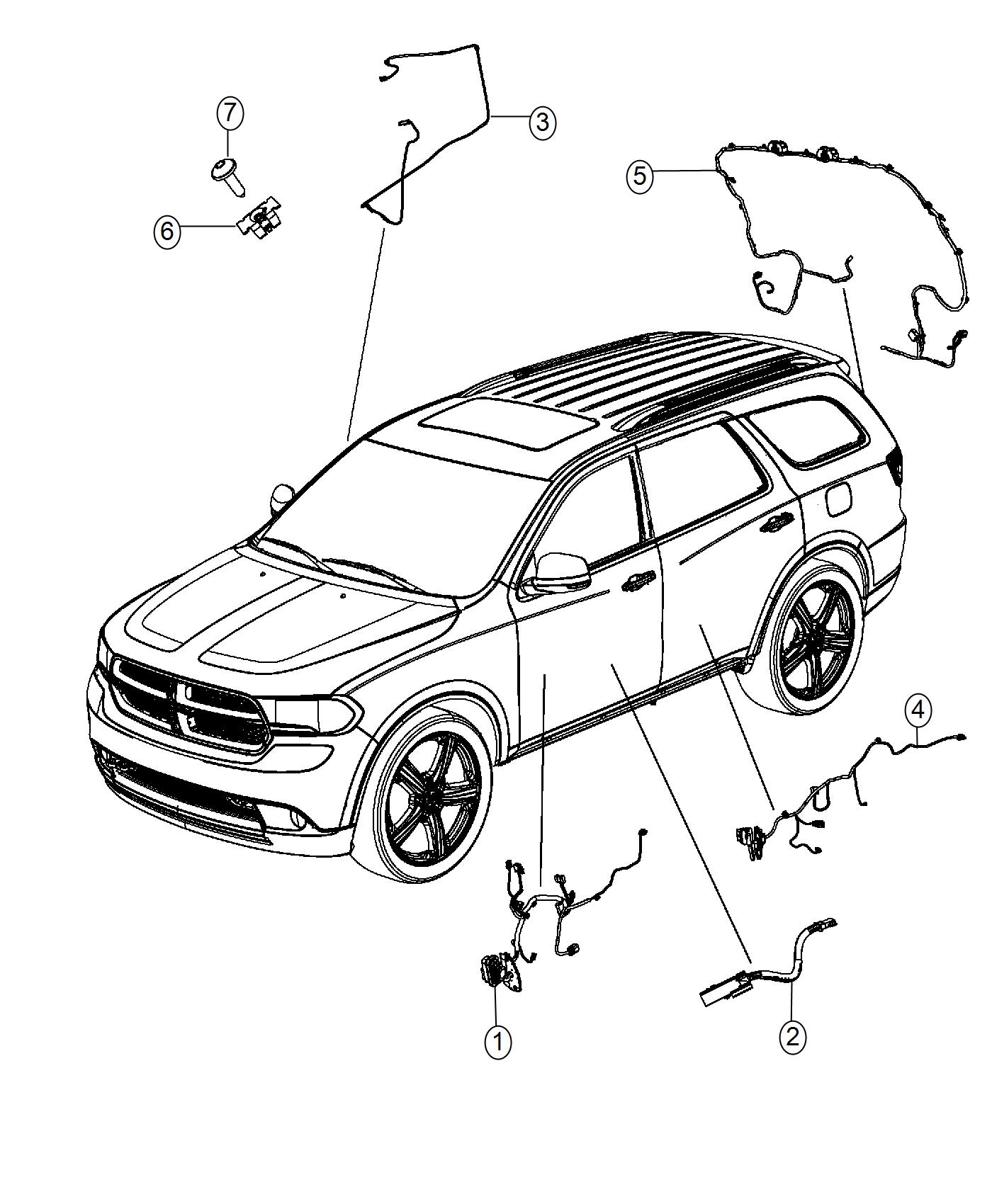 Wiring, Door, Deck Lid, and Liftgate. Diagram