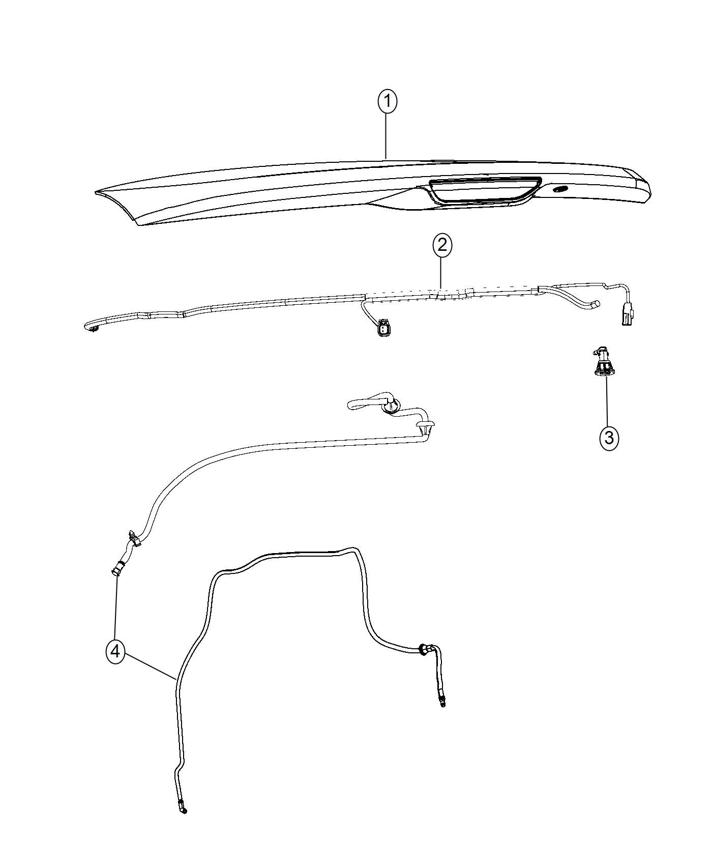 Rear Washer System. Diagram