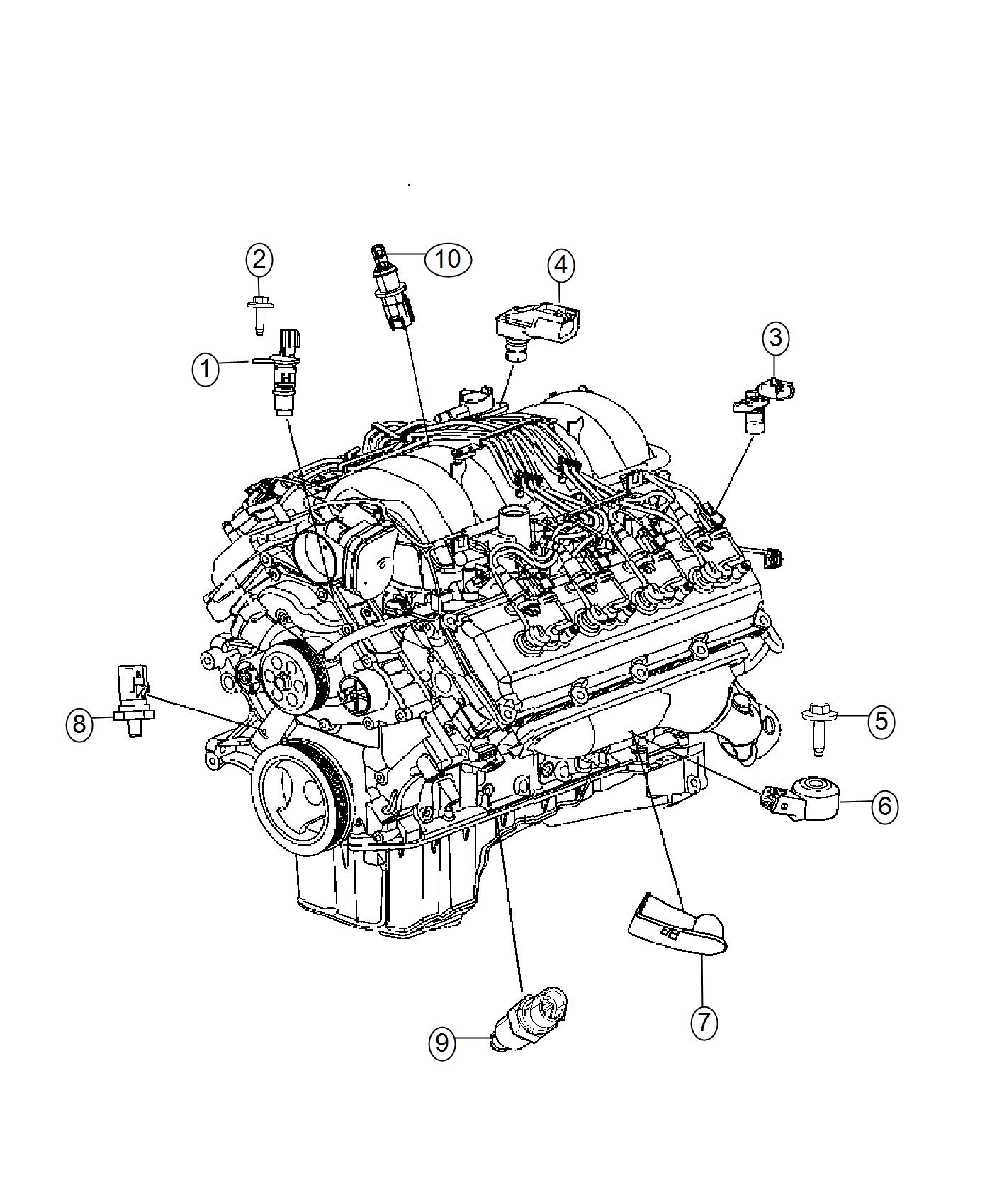 Diagram Sensors, Engine. for your Jeep Grand Cherokee  